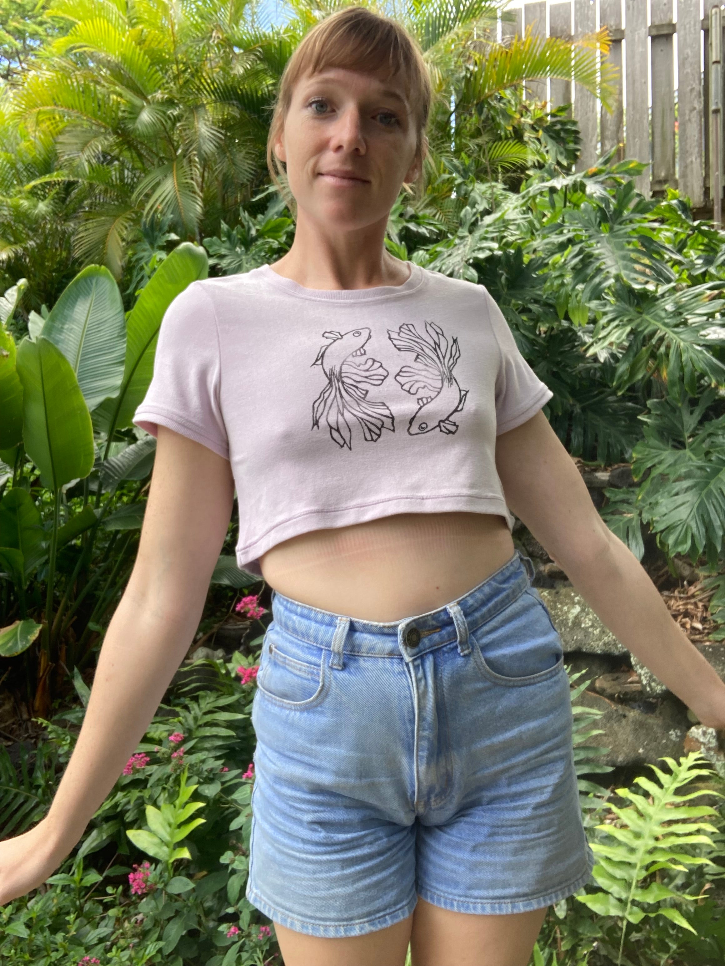 Hand-Stamped Thrifted Tees