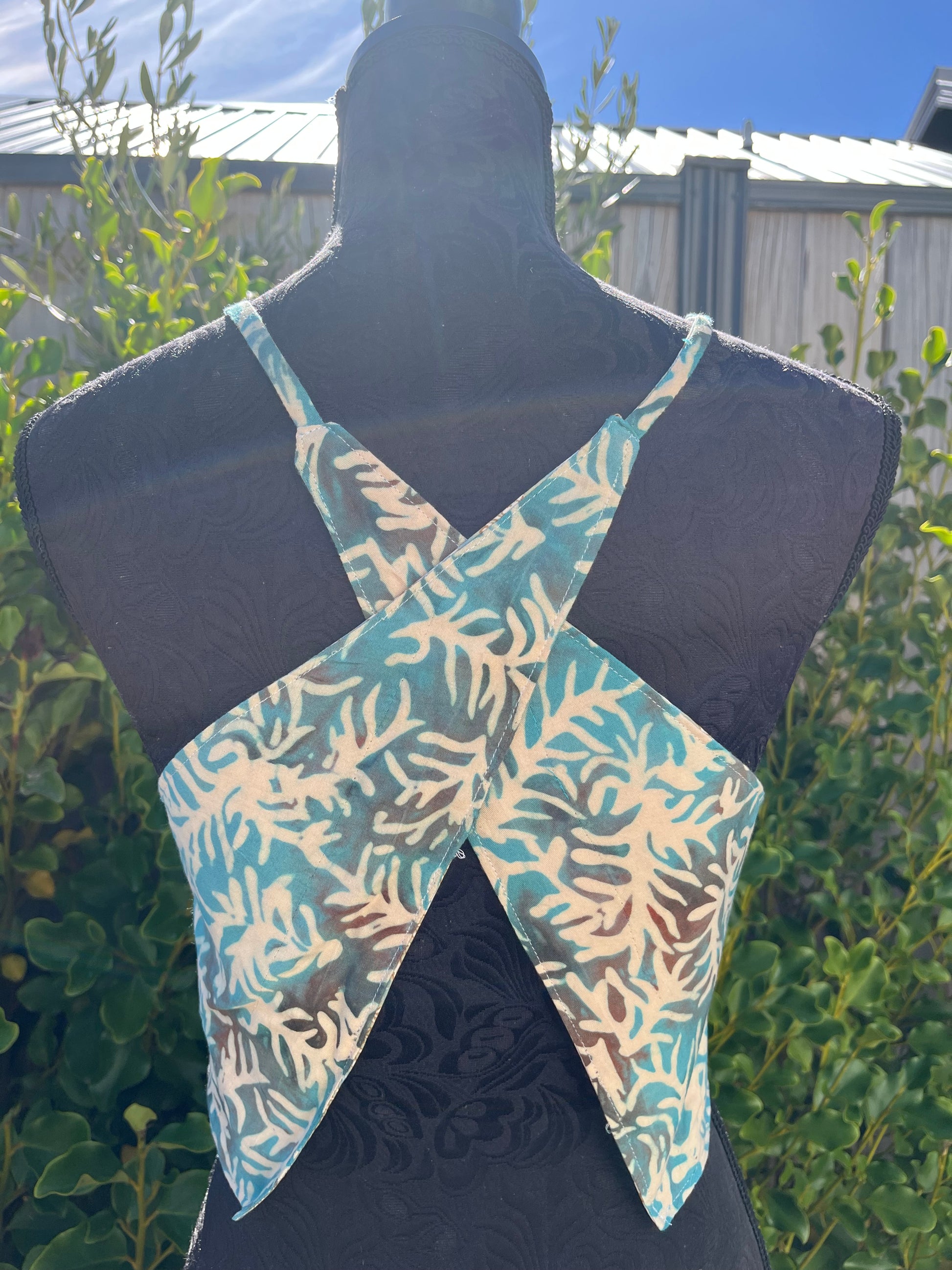 Reversible X Back Top - Size 4 - Reef and Roses