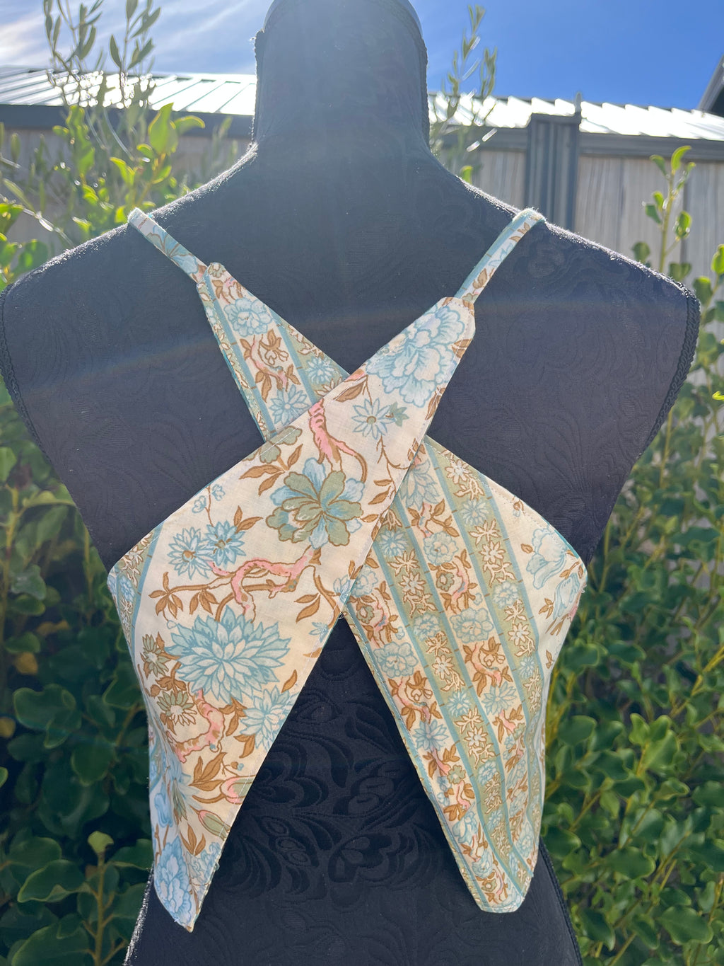 Reversible X Back Top - Size 4 - Reef and Roses