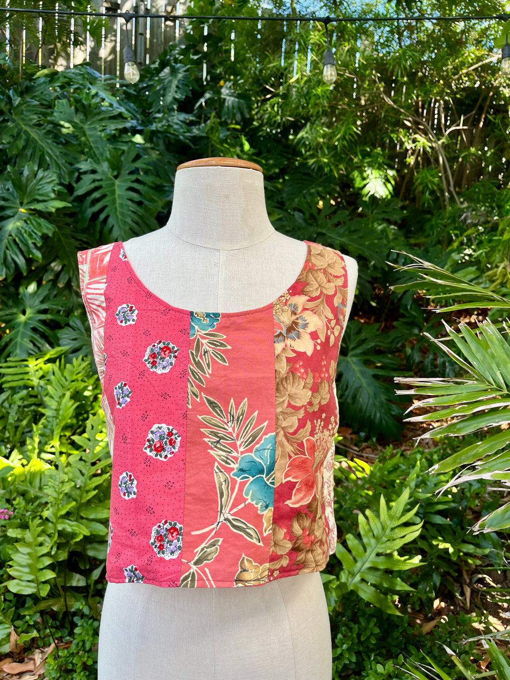 Reversible Scrapwork Tank Top - 38" Bust - Red
