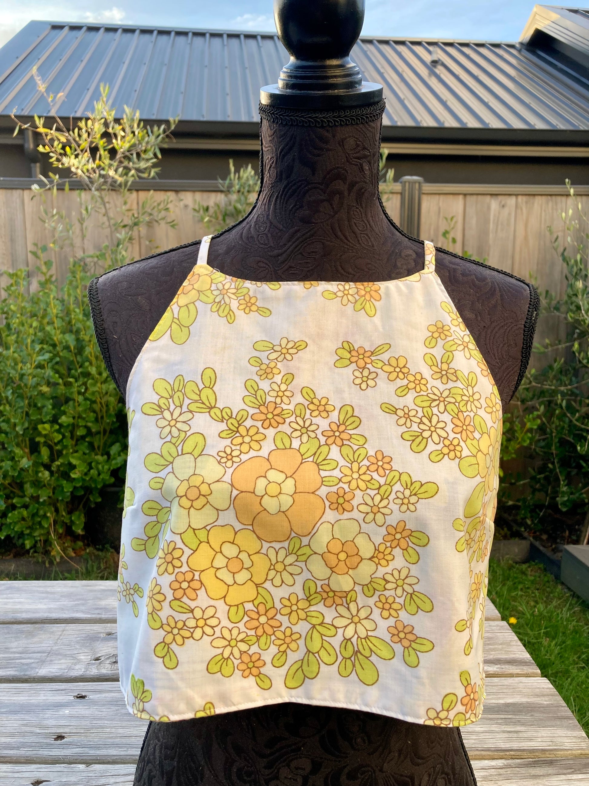 Reversible X Back Top - Size 4 - Sunshine Daisies