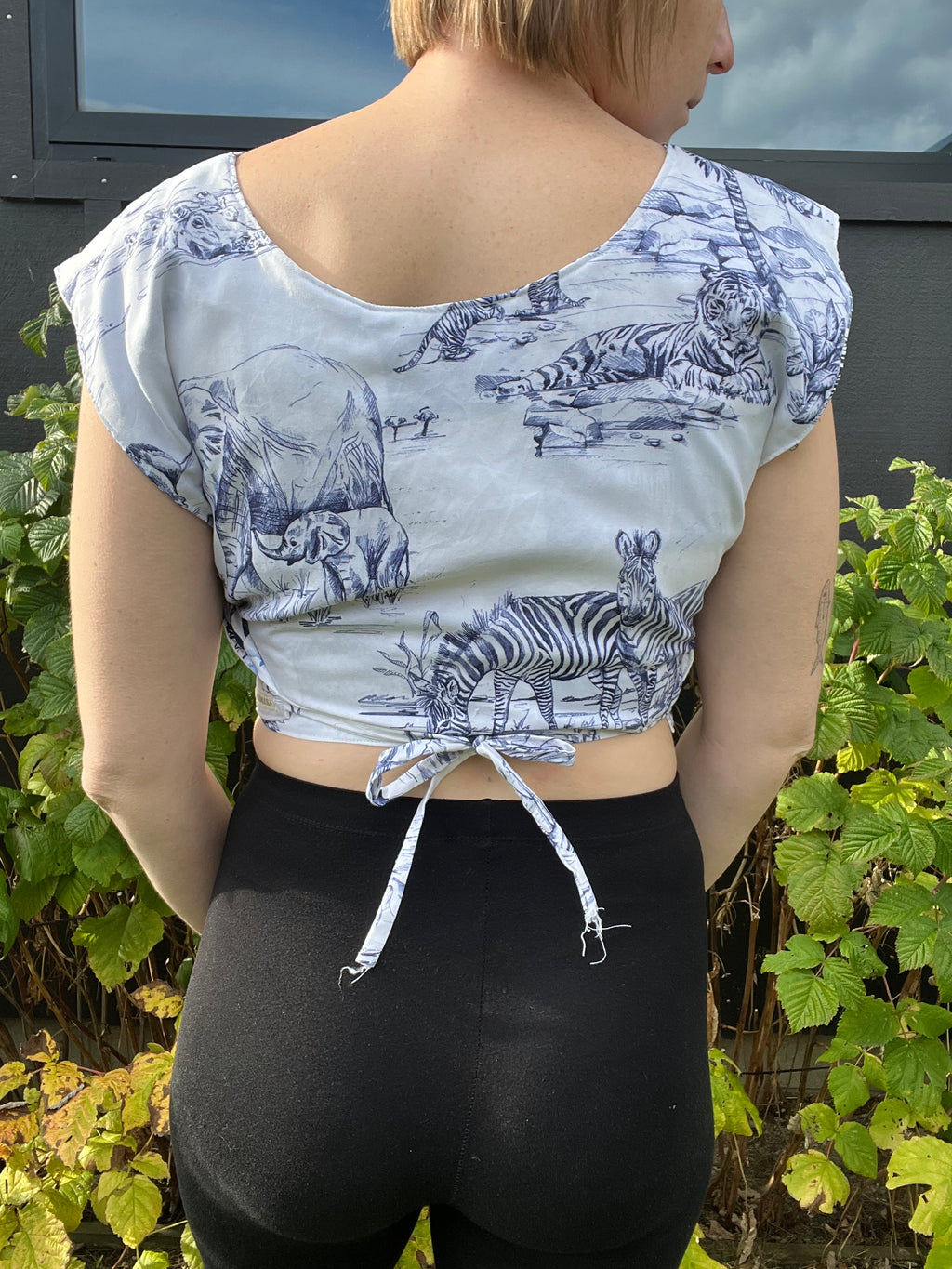 Reversible Quilted Jiffy Top - S/M - Blue Revery