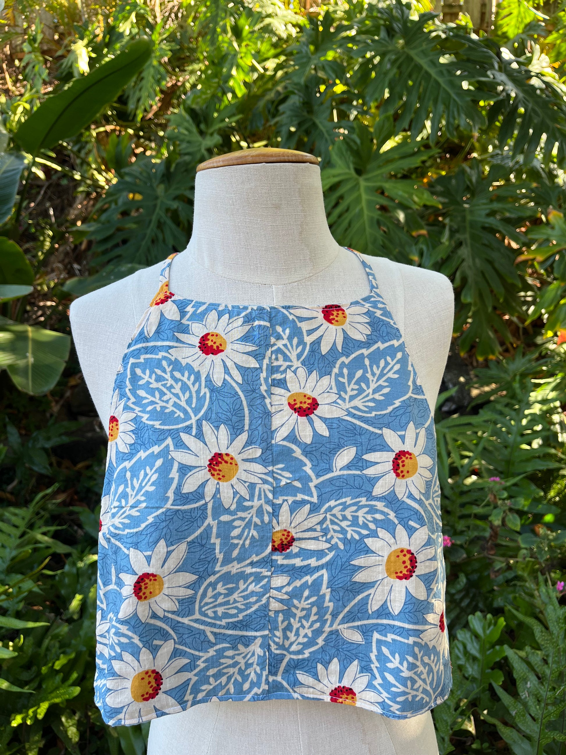 Reversible X Back Top - Size 4 - Sunflower Swirl