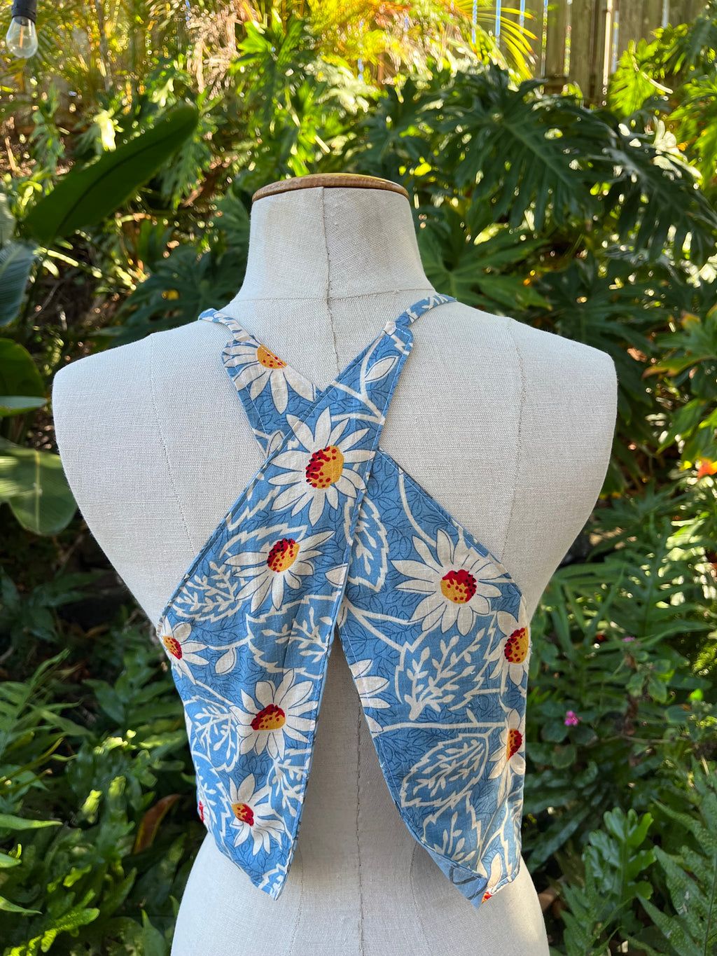 Reversible X Back Top - Size 4 - Sunflower Swirl