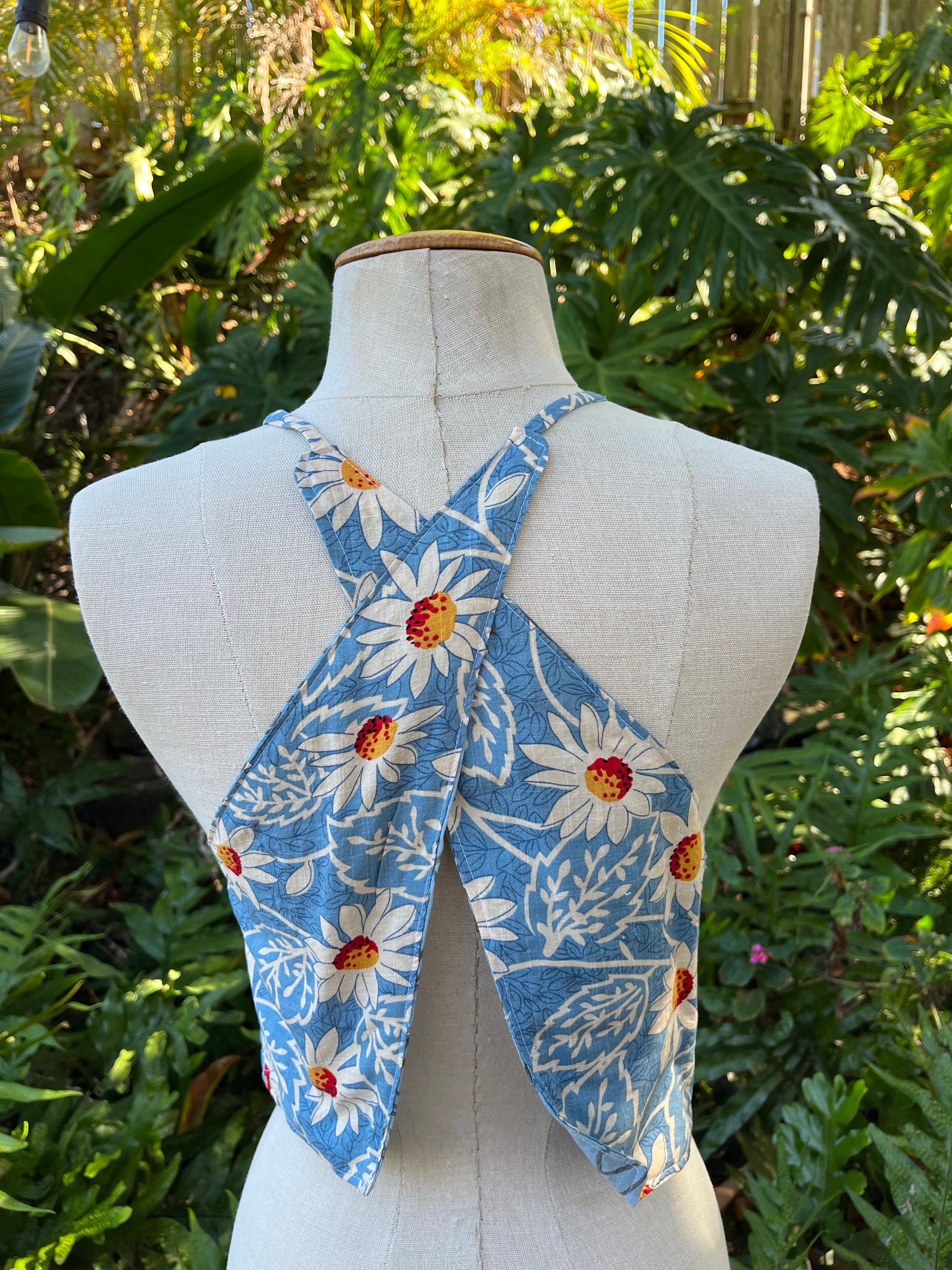 Reversible X Back Top - Size 4 - Sunflower Swirl