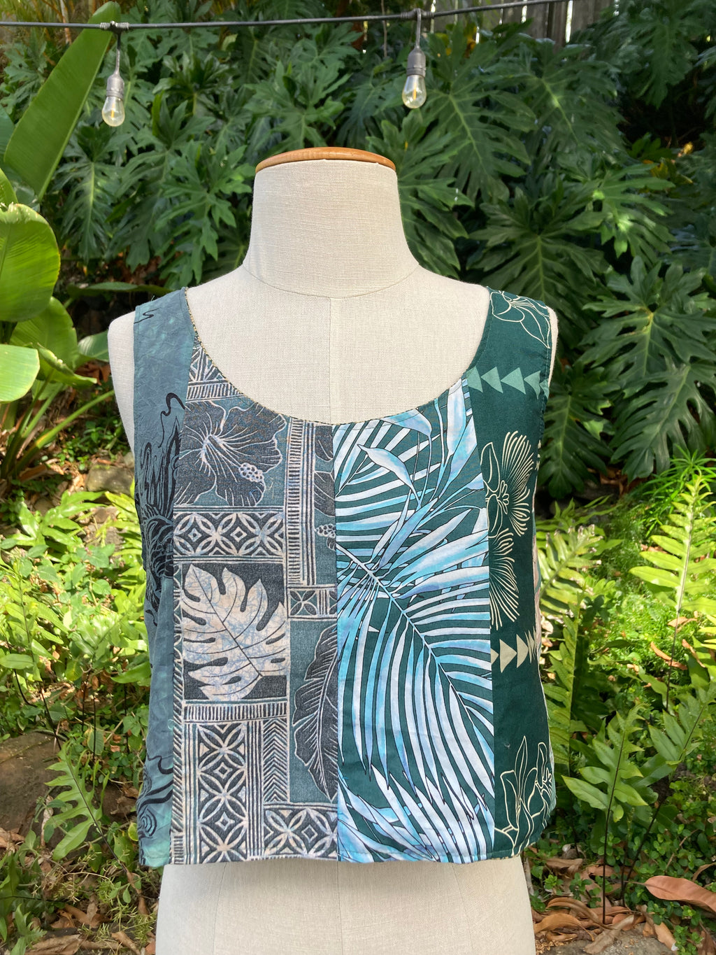 Reversible Scrapwork Tank Top - 36" Bust - Green