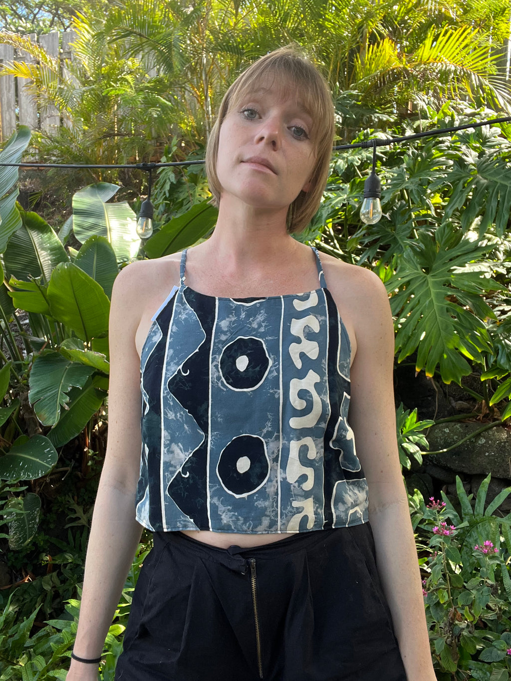 Reversible X Back Top - Size 10 - Seas and Shapes