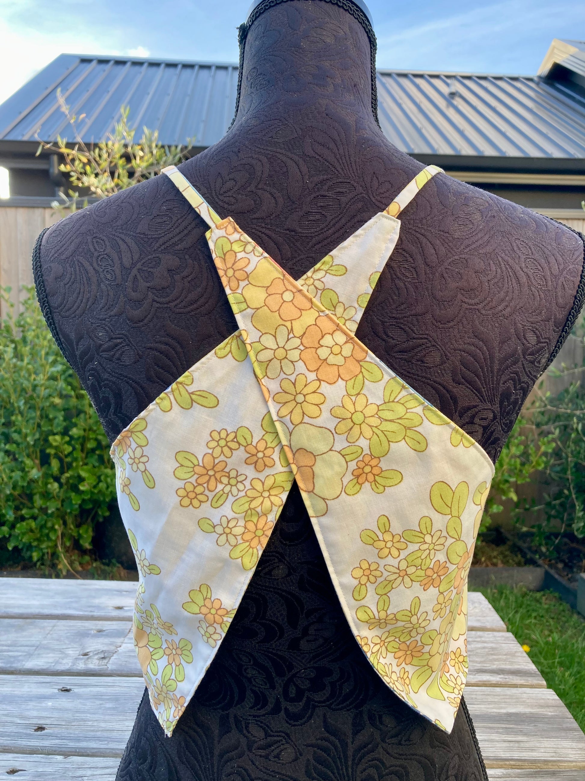 Reversible X Back Top - Size 4 - Sunshine Daisies
