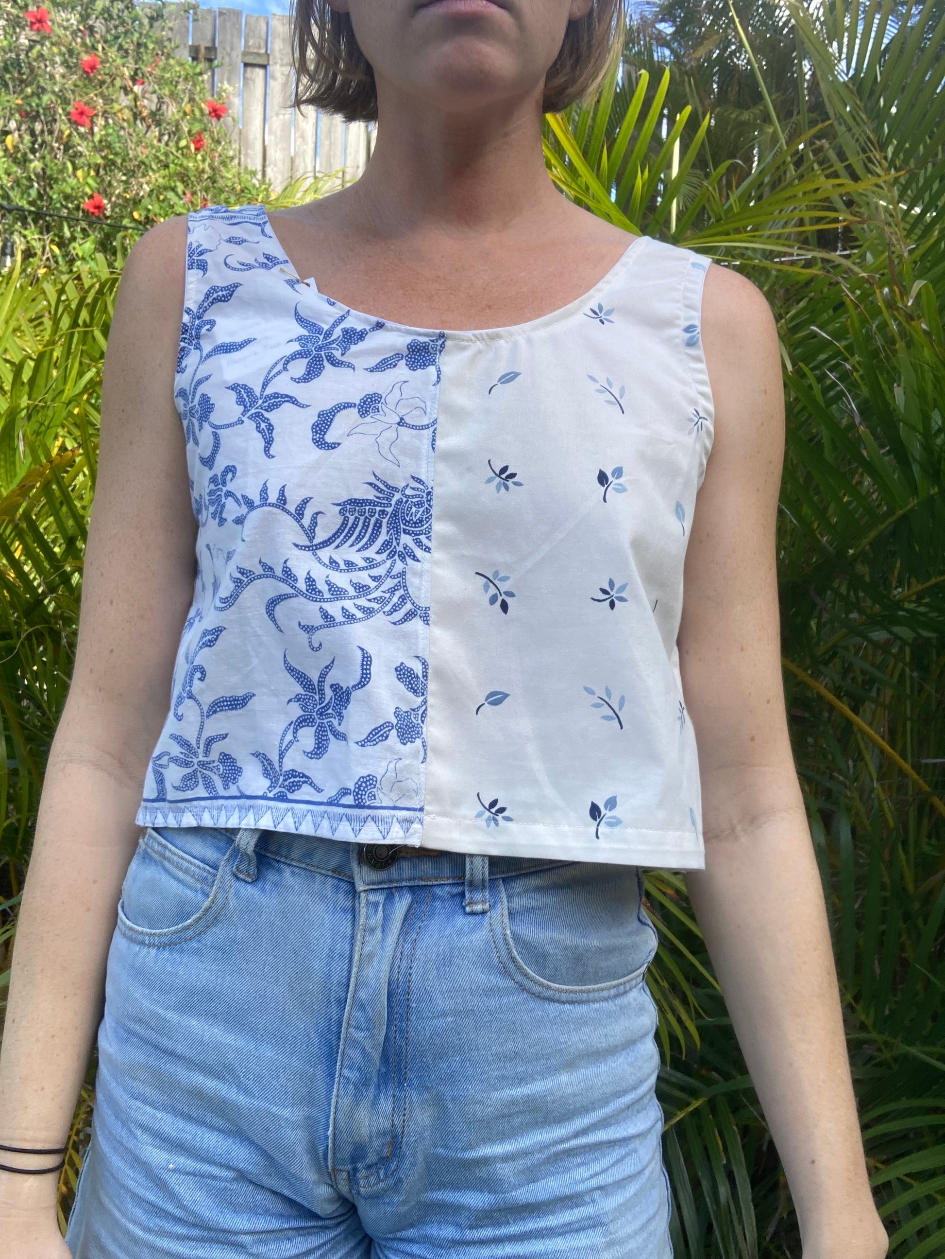 Scrapwork Tank Top - 38" Bust - White