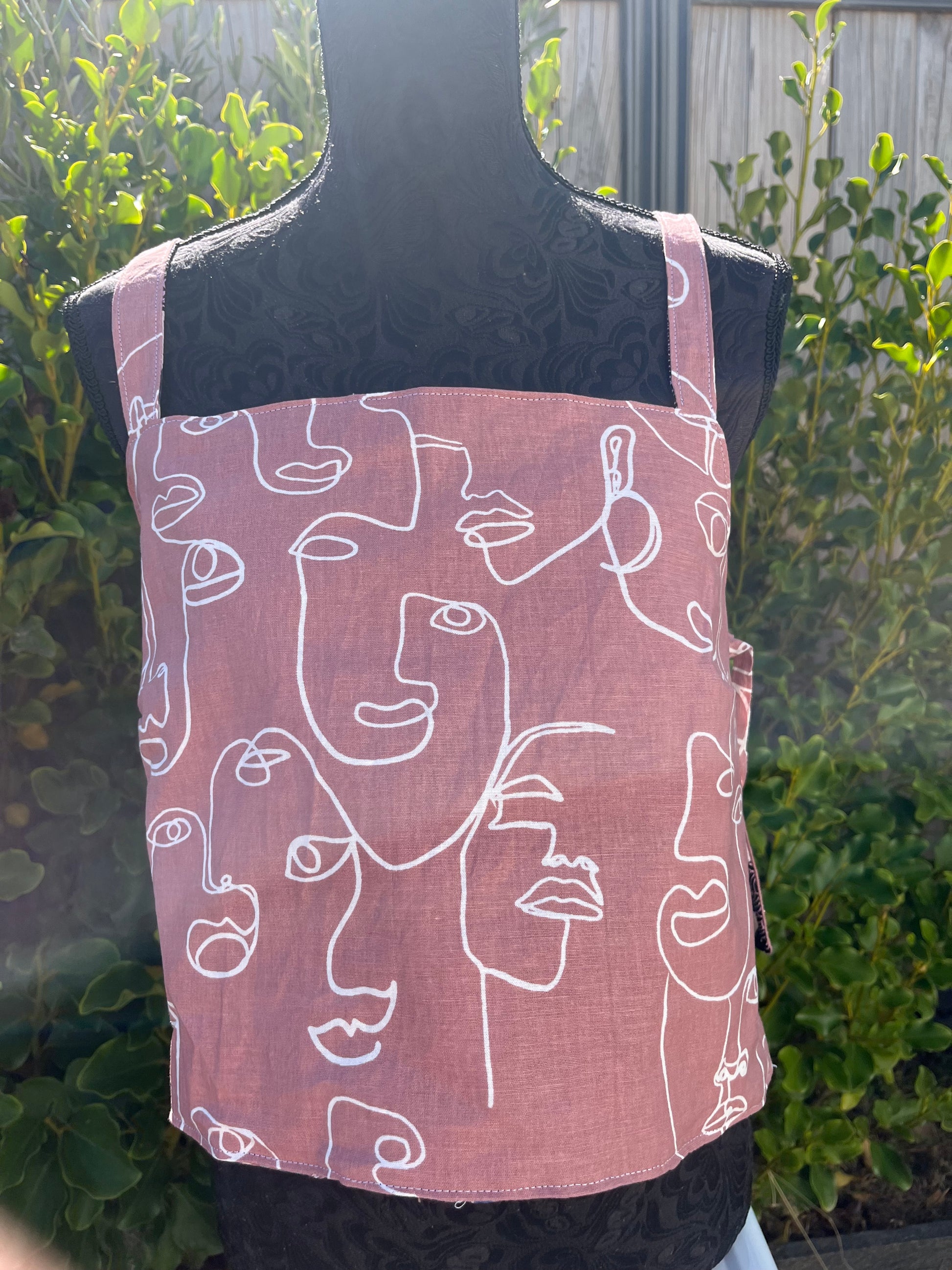 Reversible Quilted Side Tie Tank Top - Size 10 - Cool Countenance