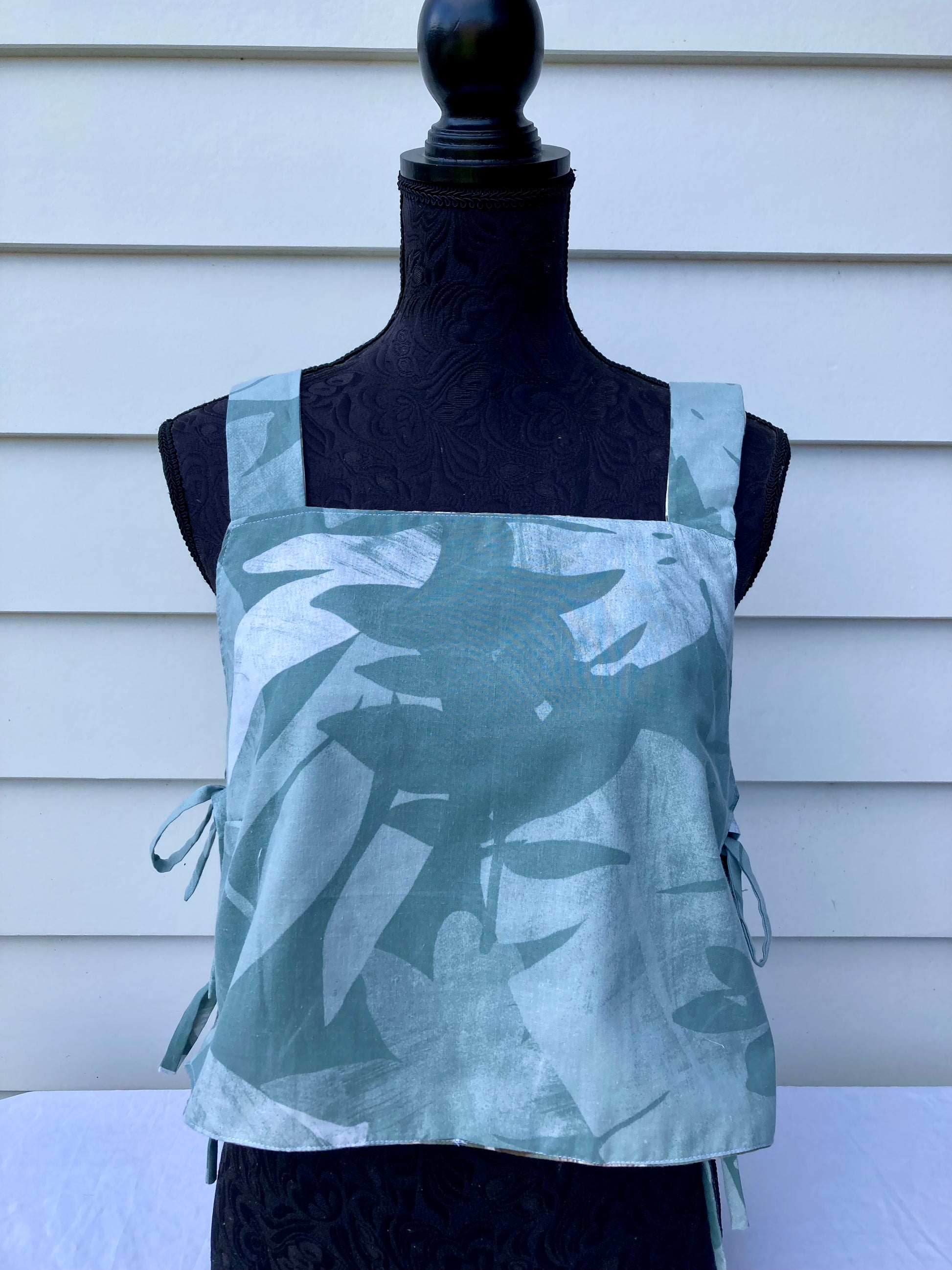 Reversible Side Tie Tank Top - Size 10 - Rainforest