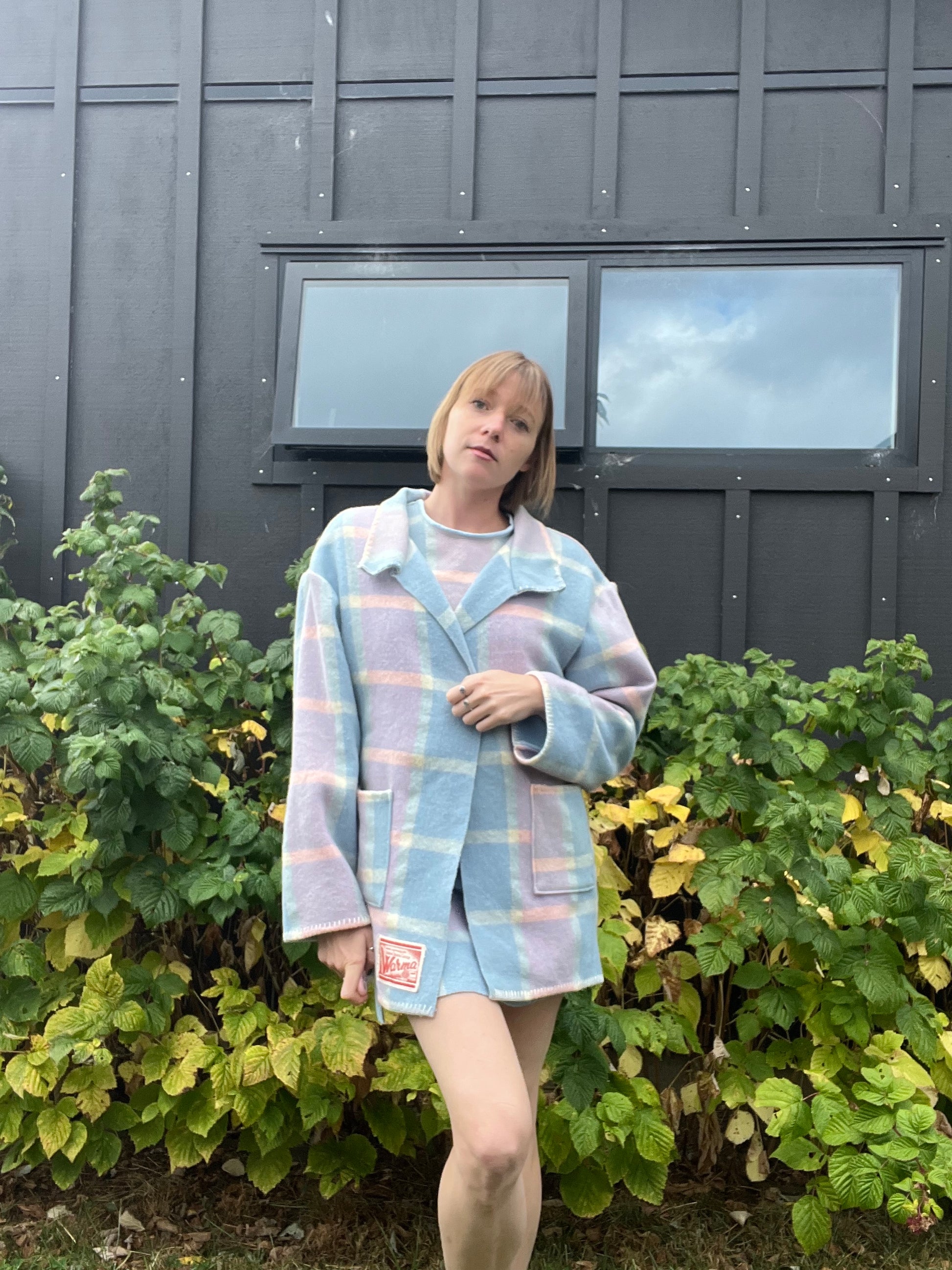 Blanket Coat - M - Baby Blues