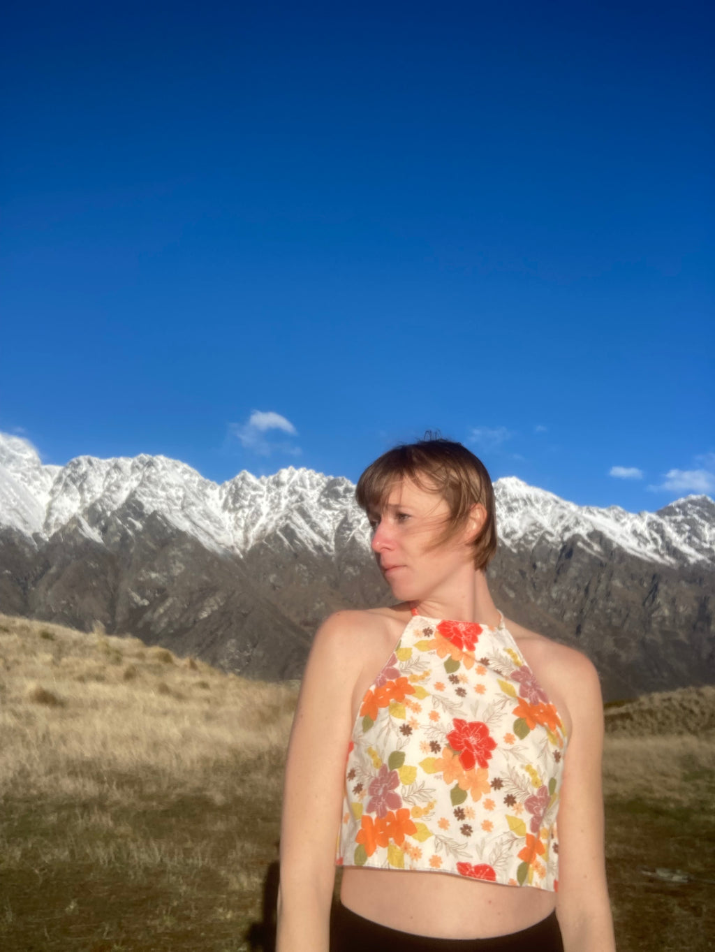 Reversible X Back Top - Size 4 - Oak and Aster