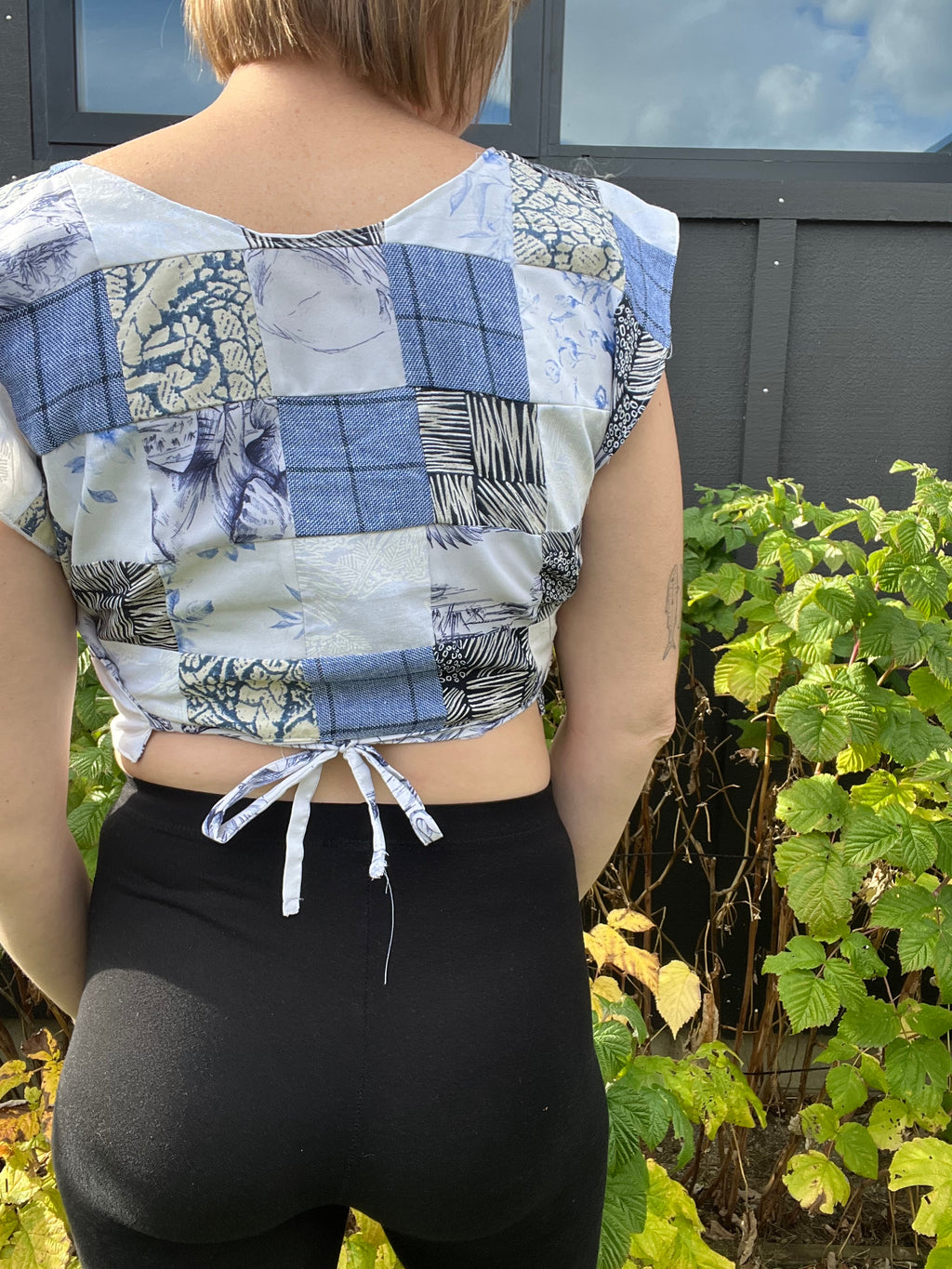 Reversible Quilted Jiffy Top - S/M - Blue Revery