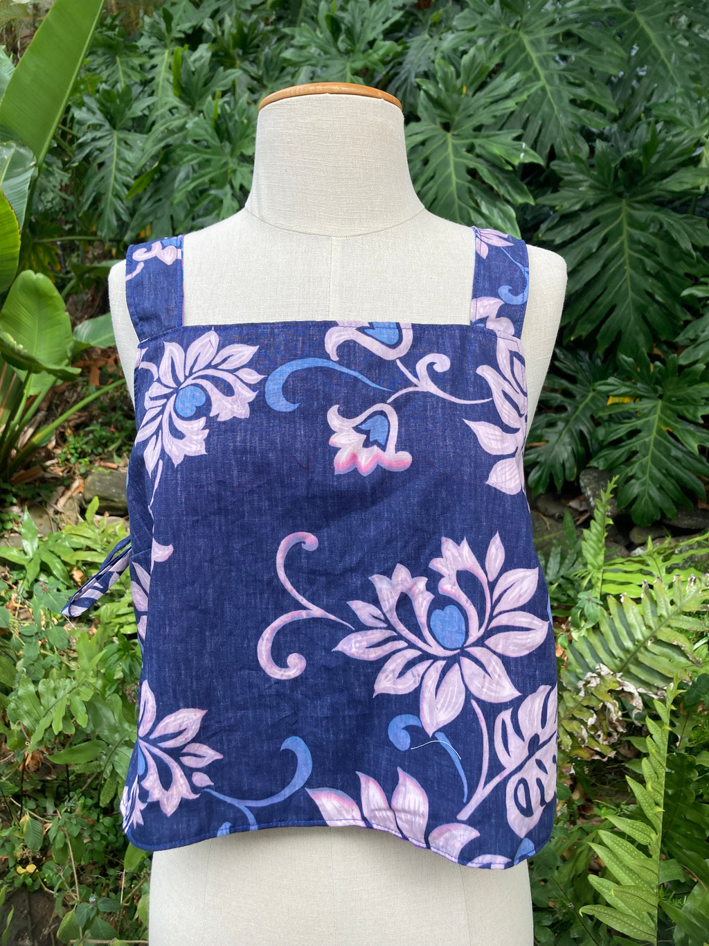 Reversible Side Tie Tank Top - Size 10 - Fish and Flora