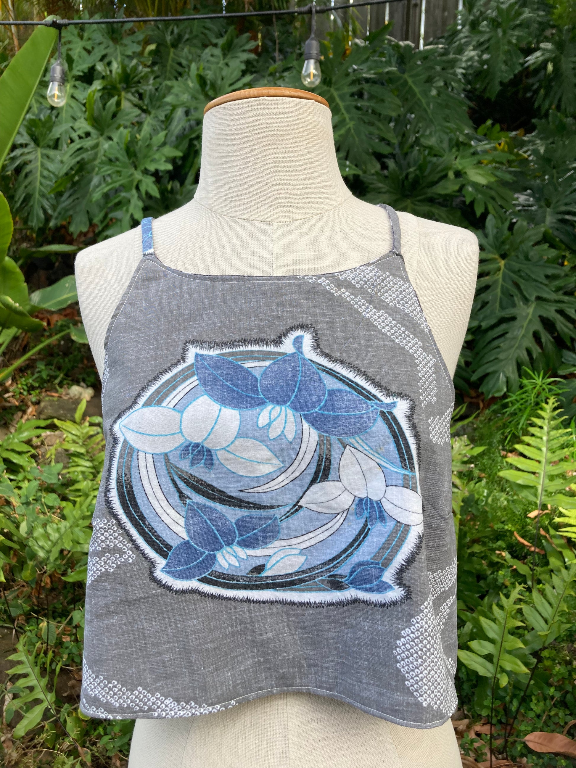Reversible X Back Top - Size 6 - Grey Gardens