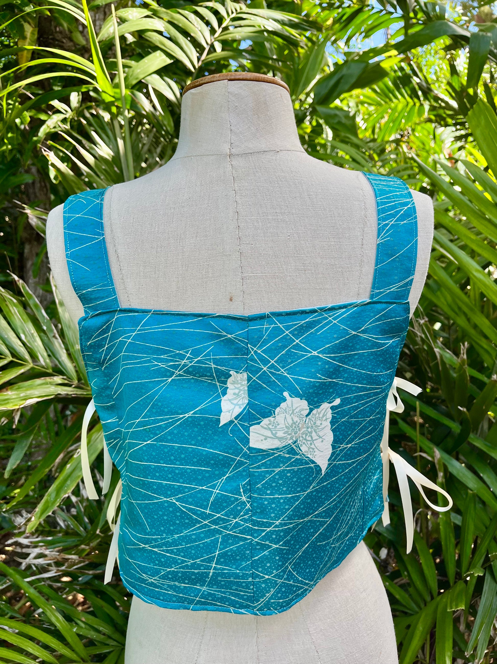 Kimono Silk Side Tie Tank Top - Size 4 - Madame Butterfly