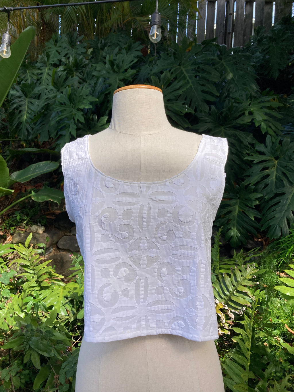 Scrapwork Tank Top - 36" Bust - White
