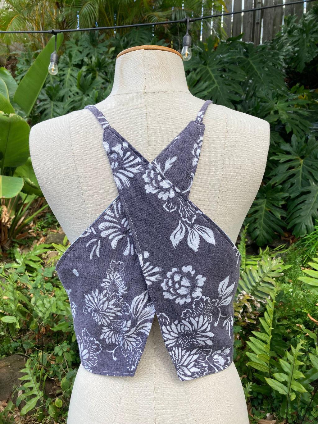 Reversible X Back Top - Size 6 - Grey Gardens