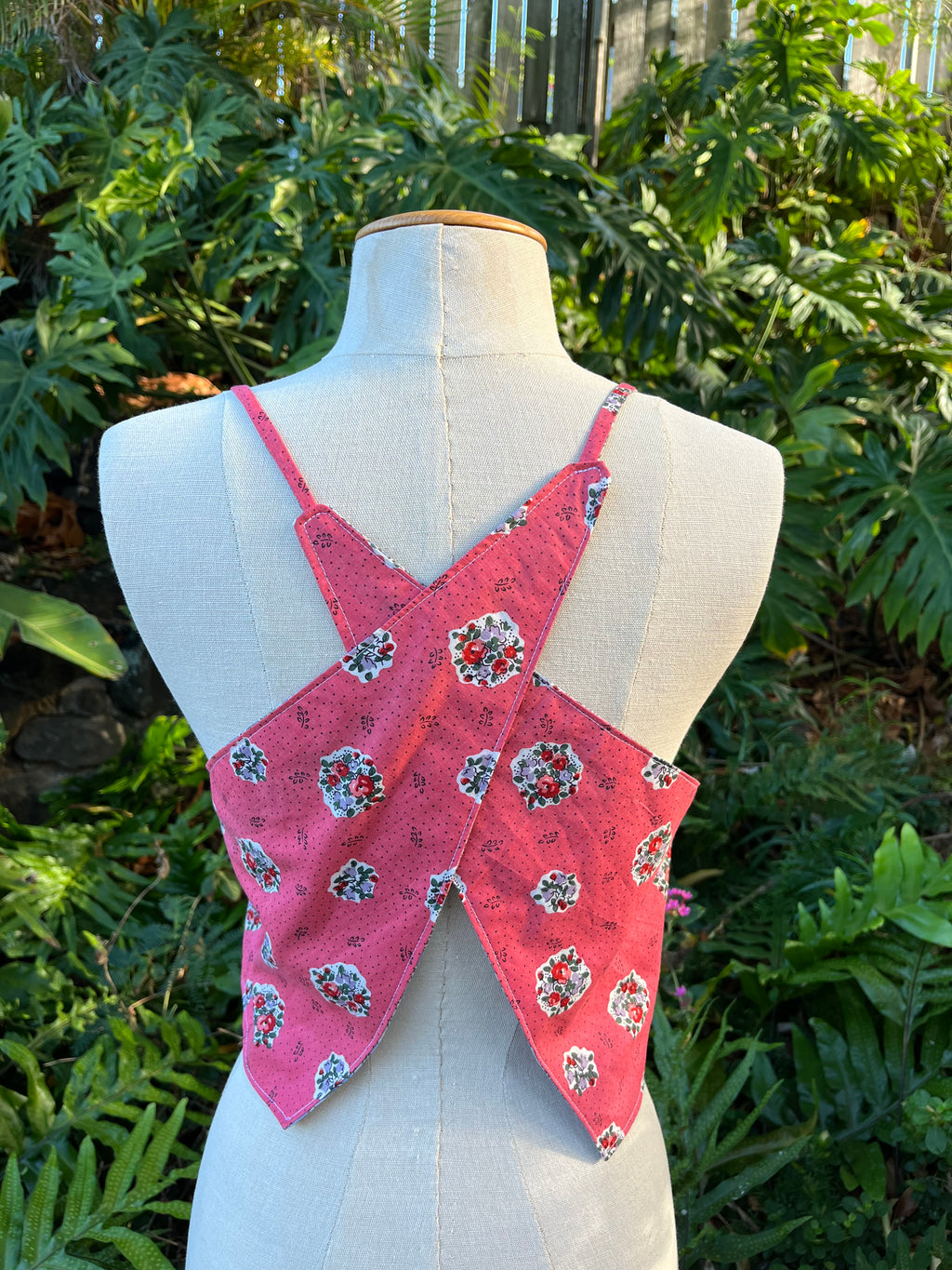 Reversible X Back Top - Size 8 - Blooms and Bouquets