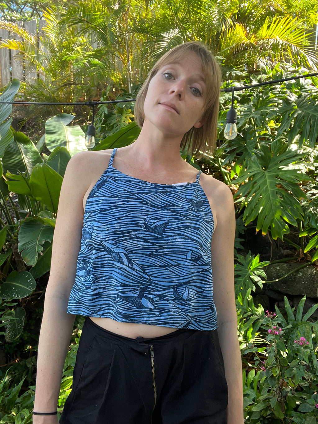 Reversible X Back Top - Size 10 - Seas and Shapes