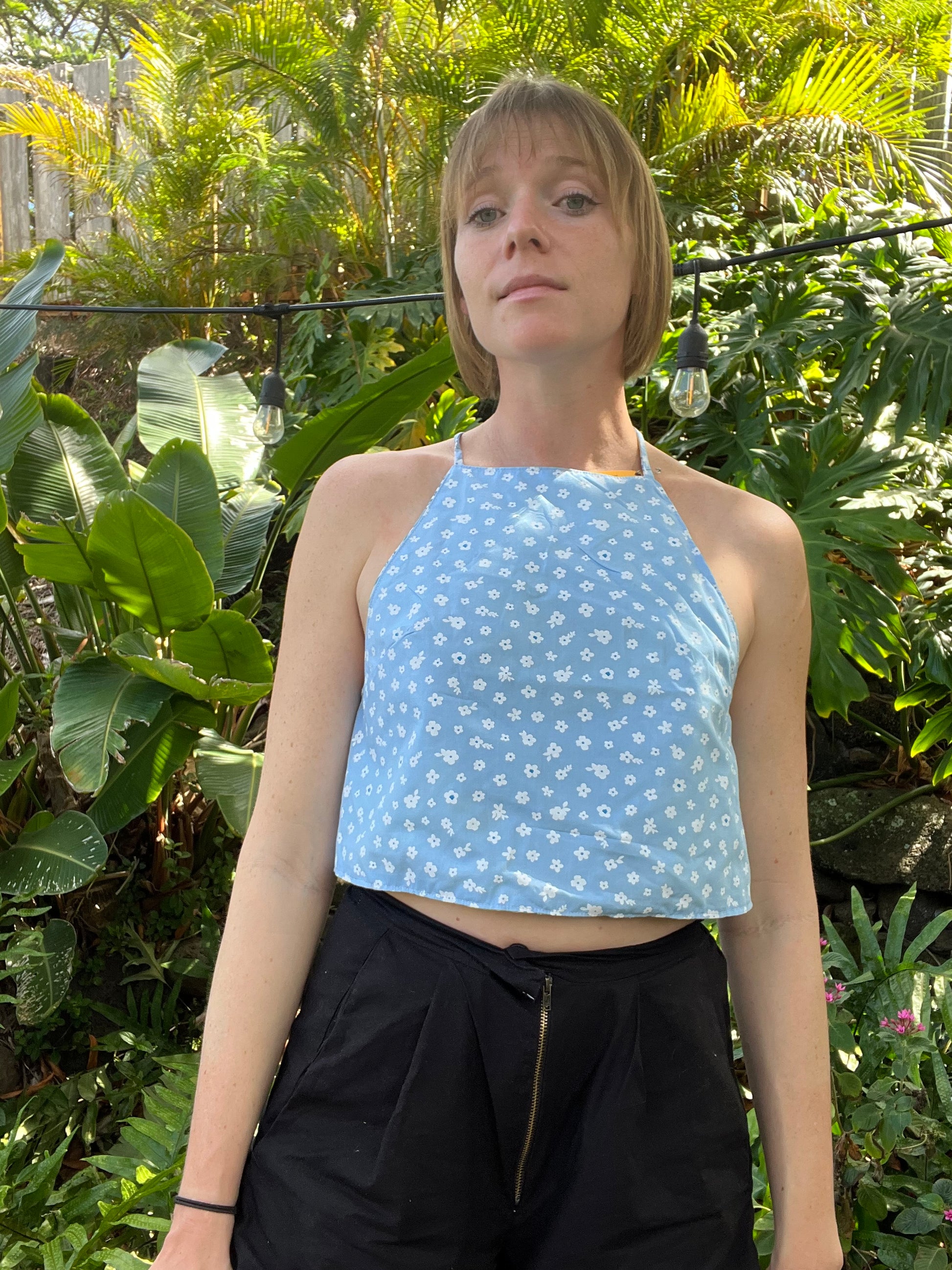 Reversible X Back Top - Size 4 - Sunshine Daisies