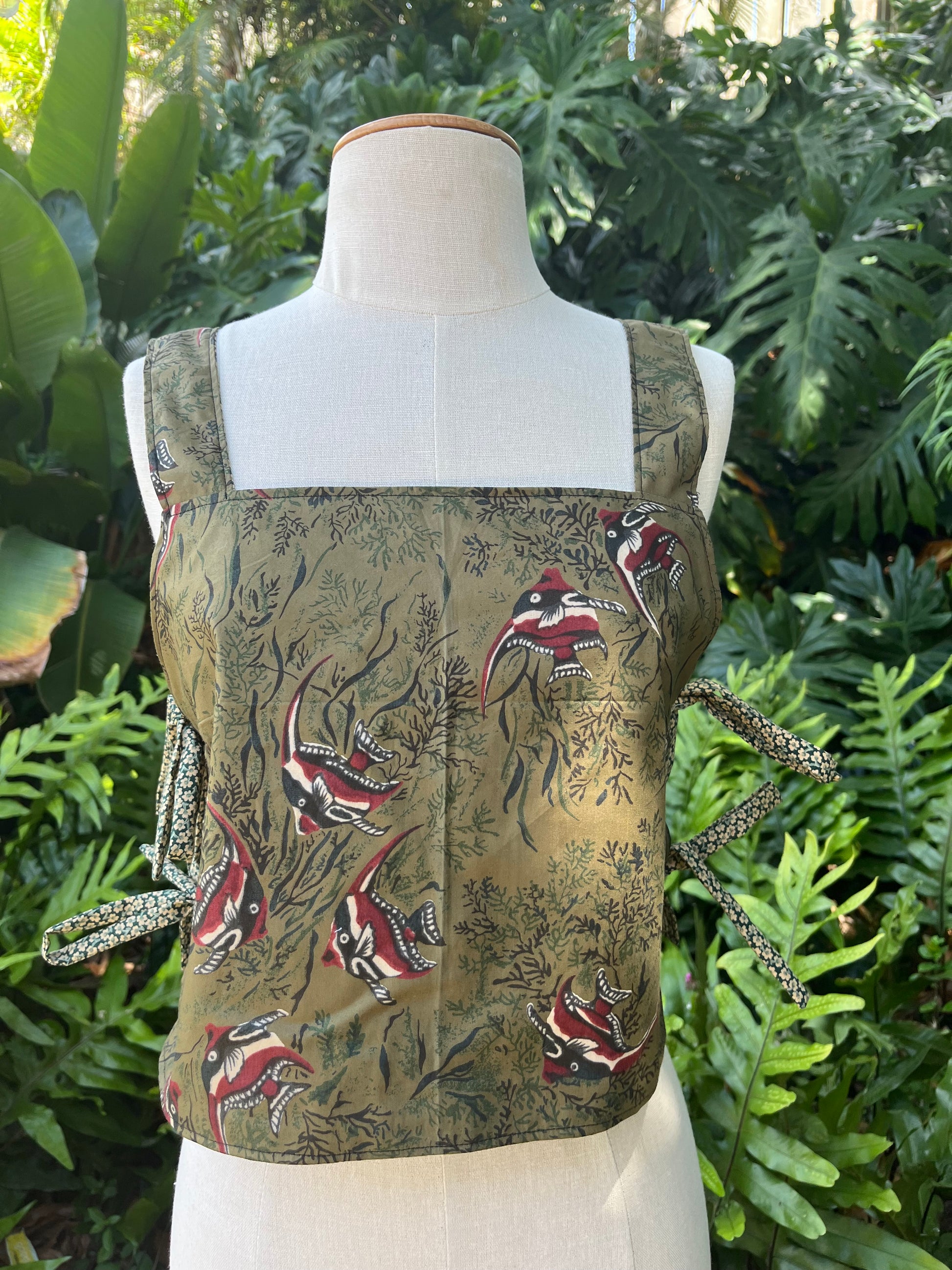 Reversible Side Tie Tank Top - Size 6 - Beta Blossoms