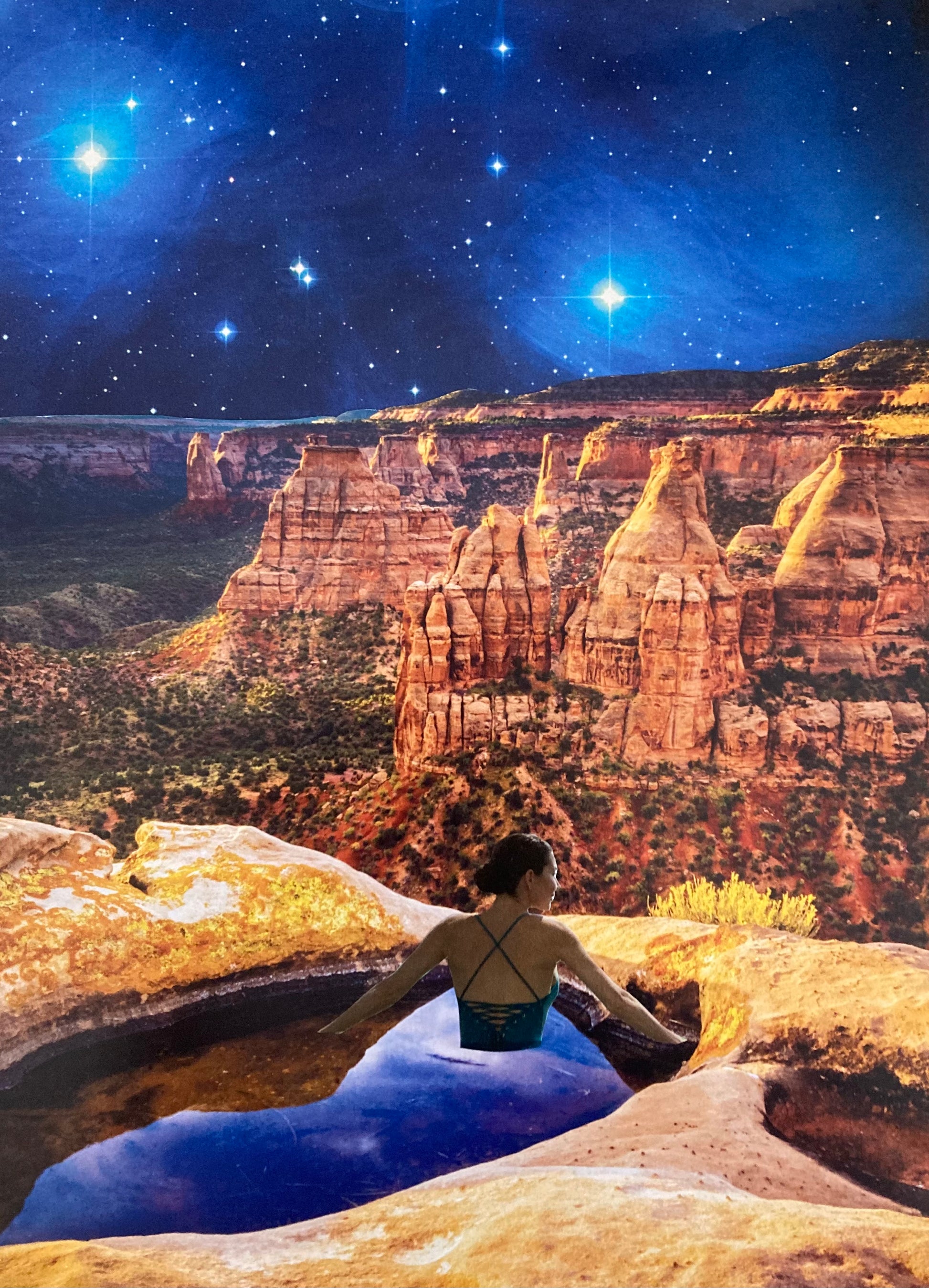 Postcard - Star Bathing