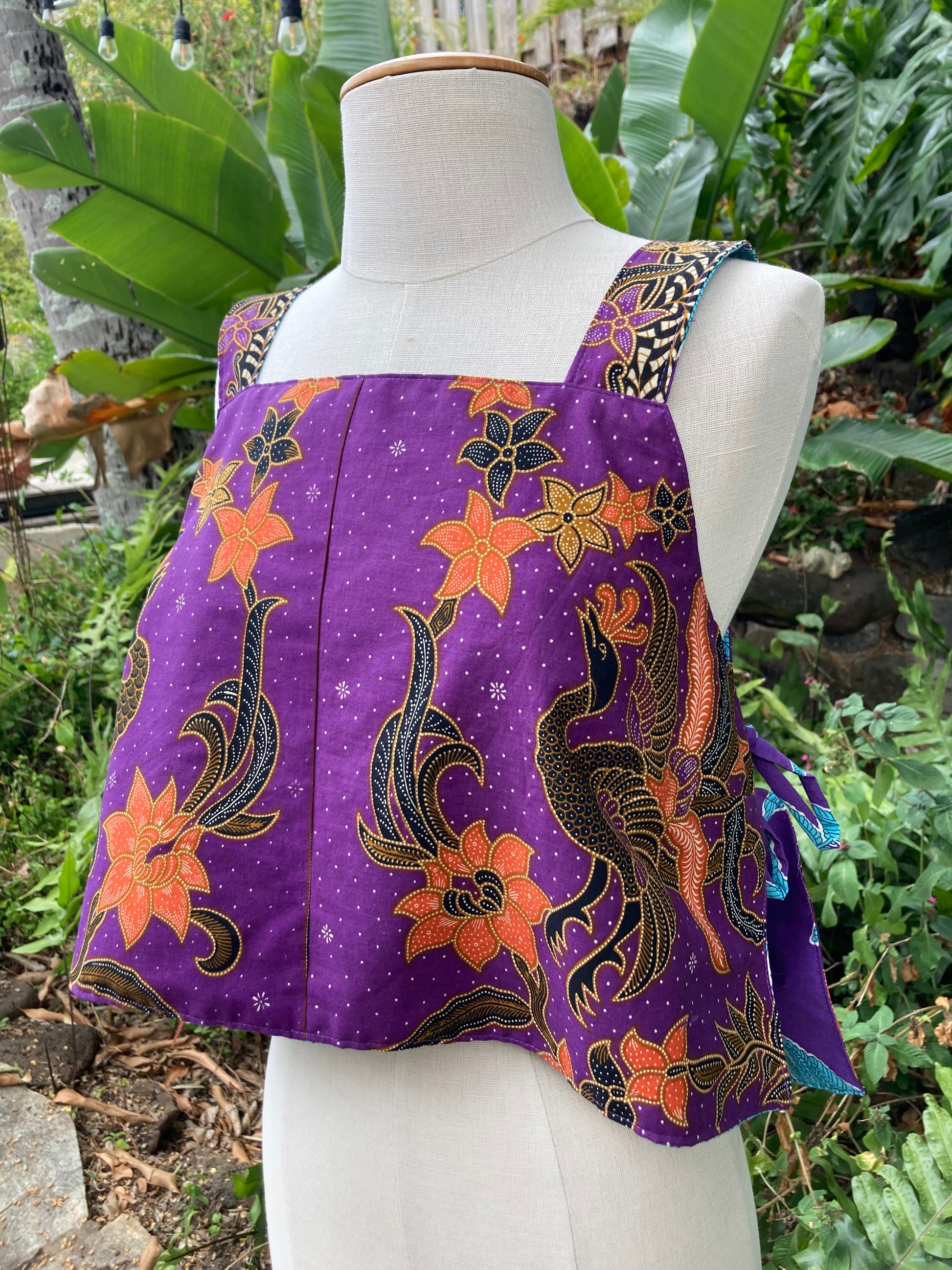Reversible Side Tie Tank Top - Size 16 - Fern and Fowl