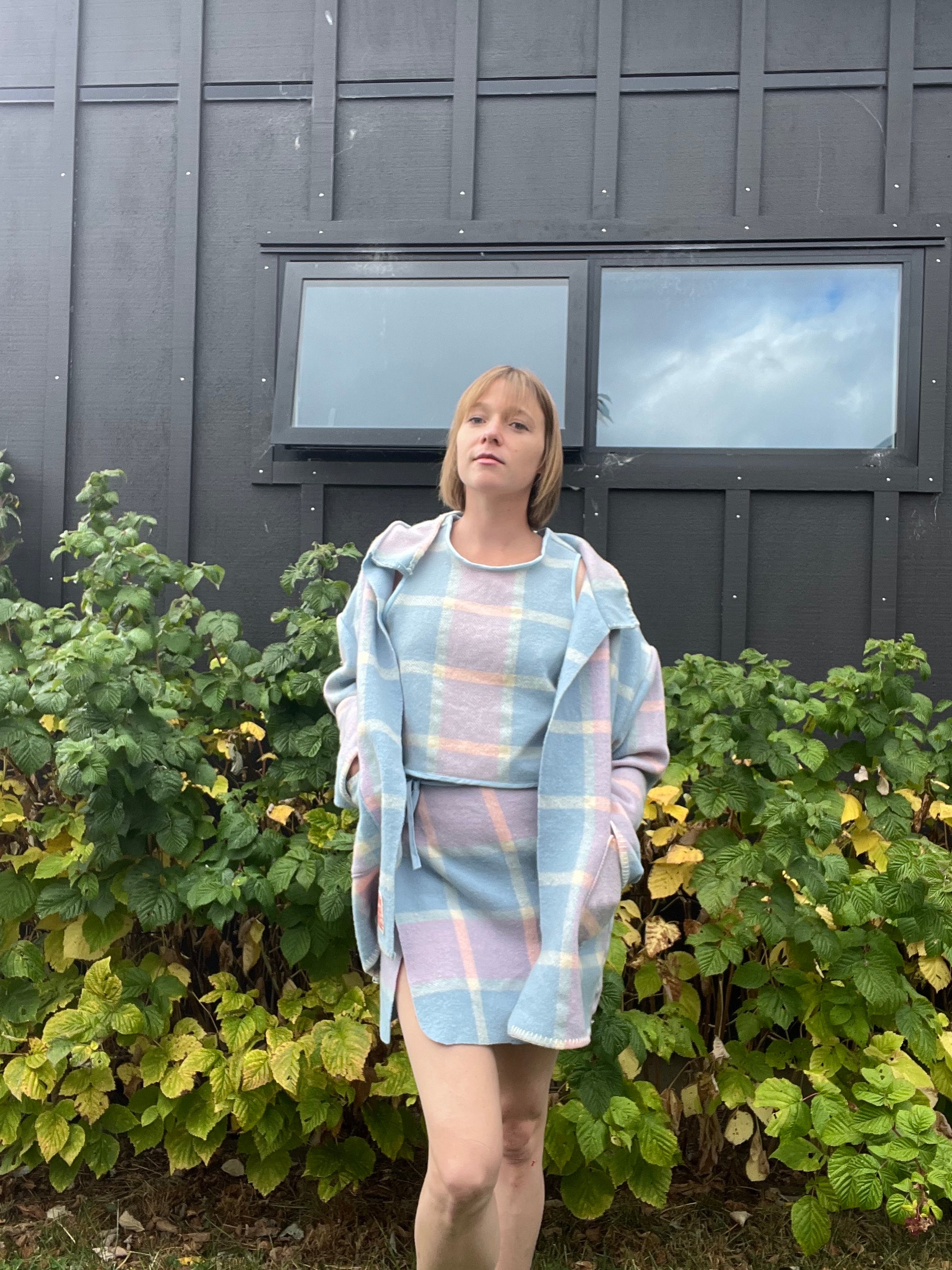 Blanket Coat - M - Baby Blues