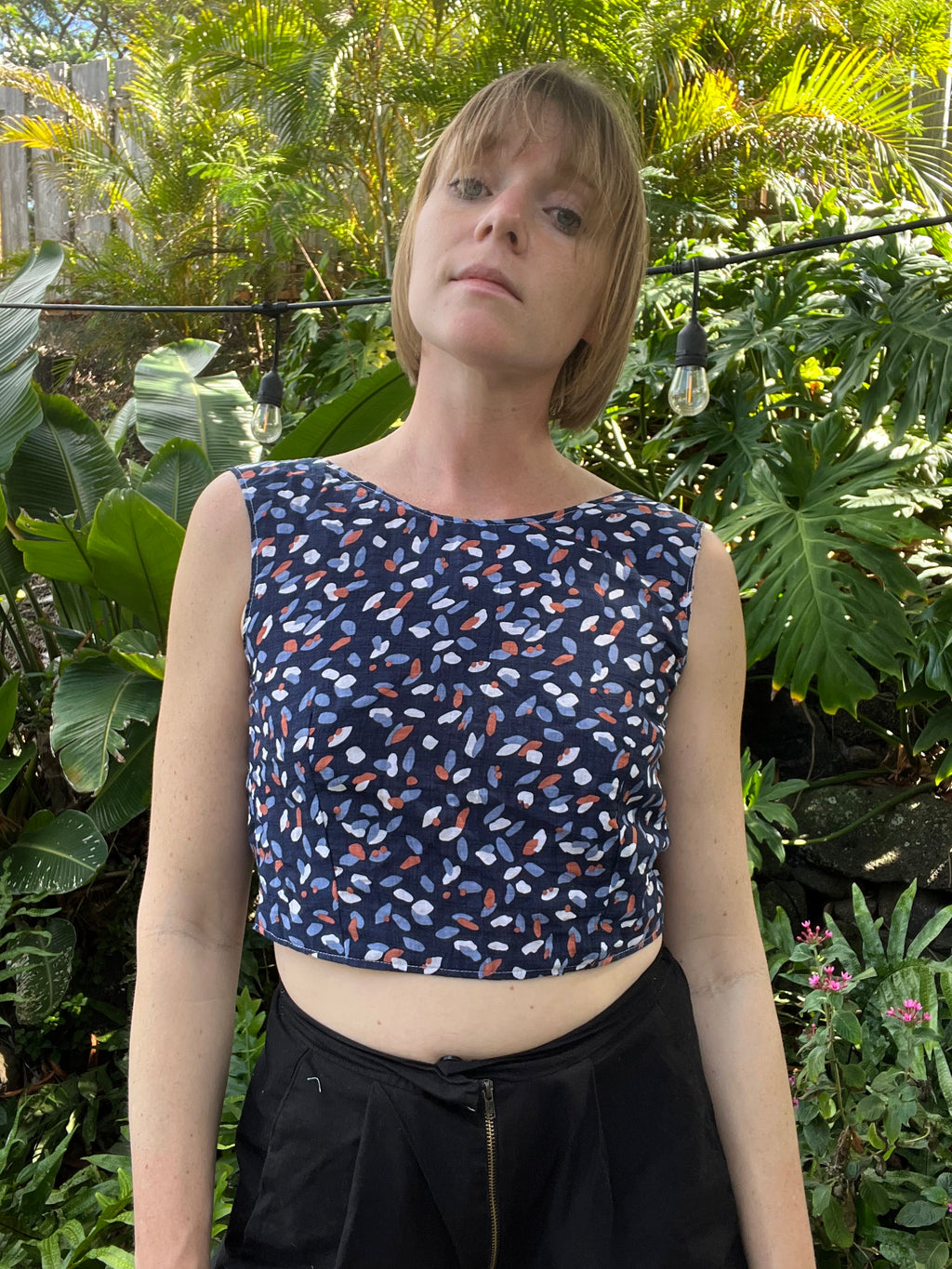 Reversible V Back Top - Medium - Seeing Spots