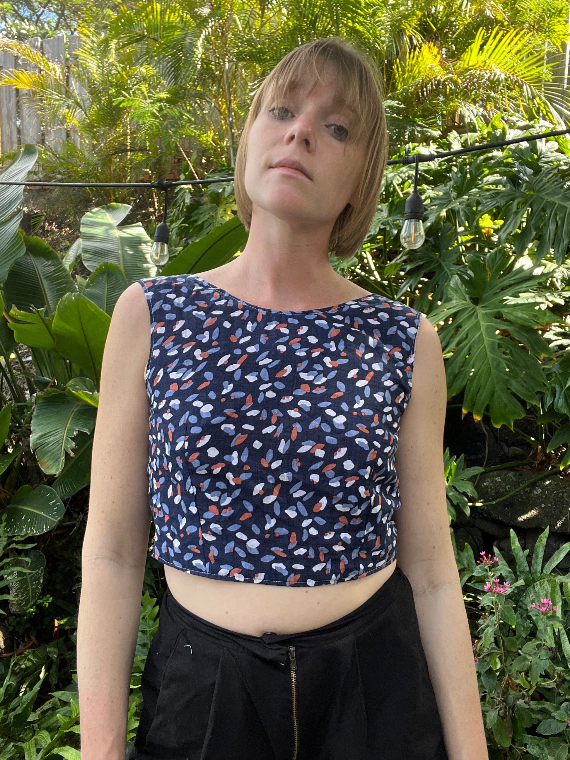 Reversible V Back Top - Large - Seeing Spots