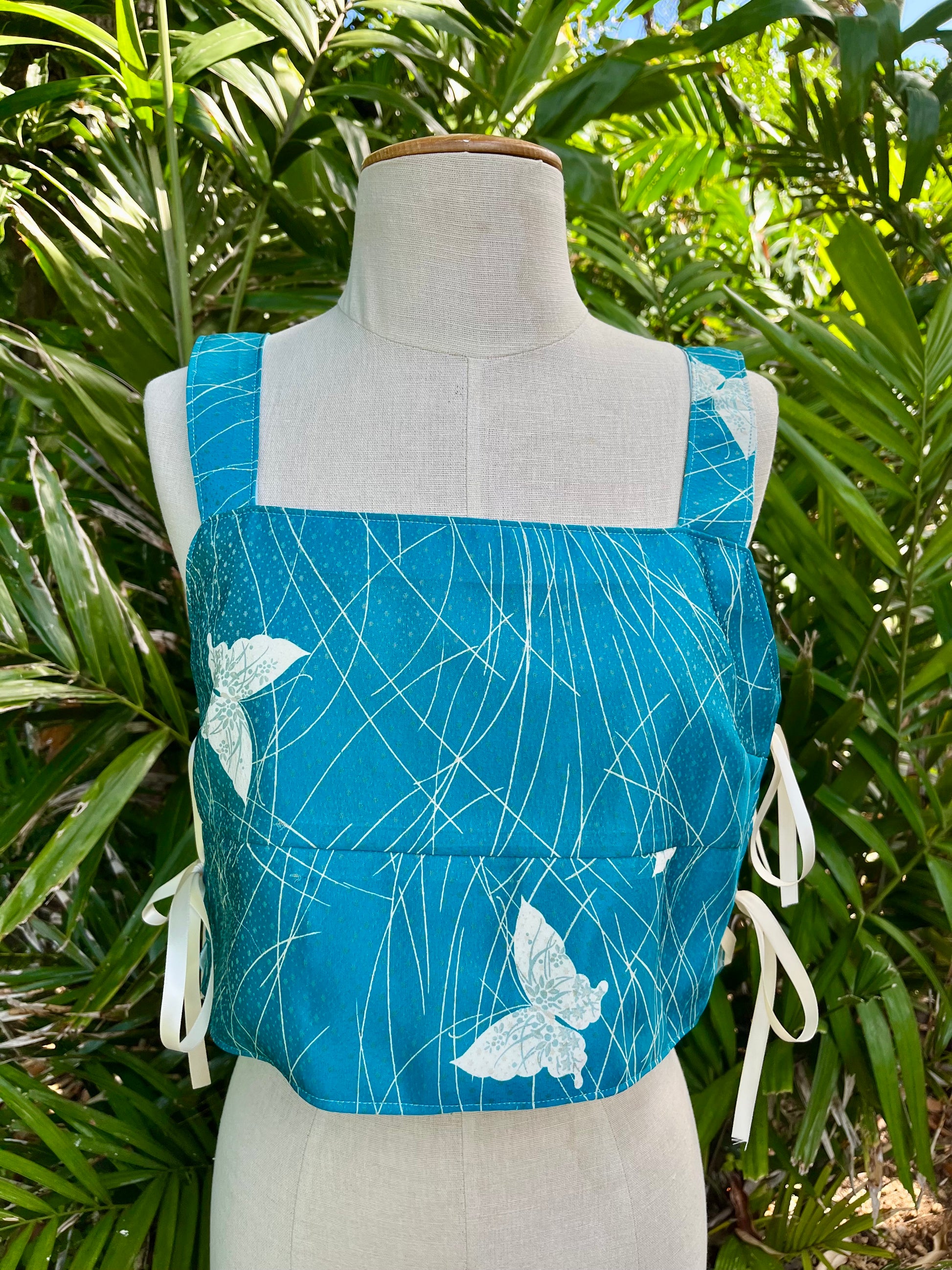 Kimono Silk Side Tie Tank Top - Size 4 - Madame Butterfly
