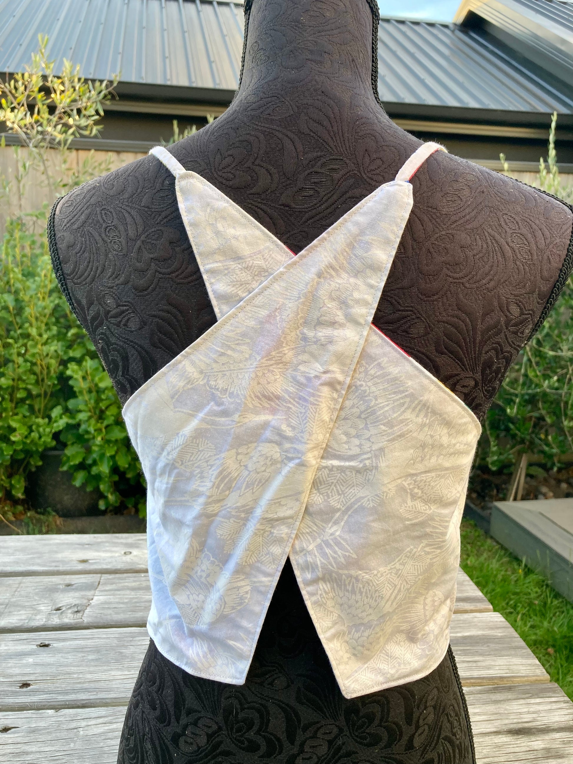 Reversible X Back Top - Size 6 - Colors and Cranes