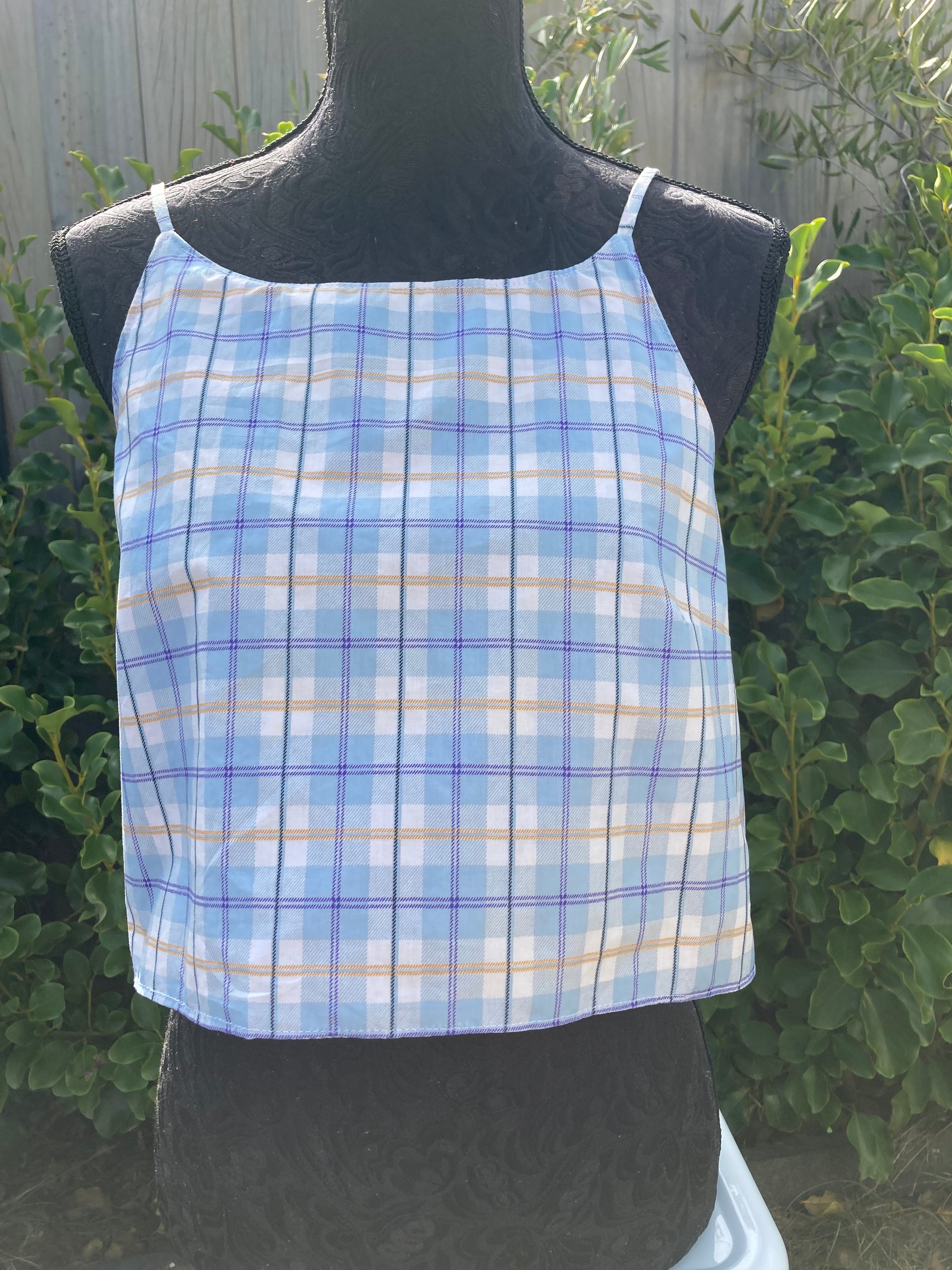 Reversible X Back Top - Size 12 - Stripes and Sunnies
