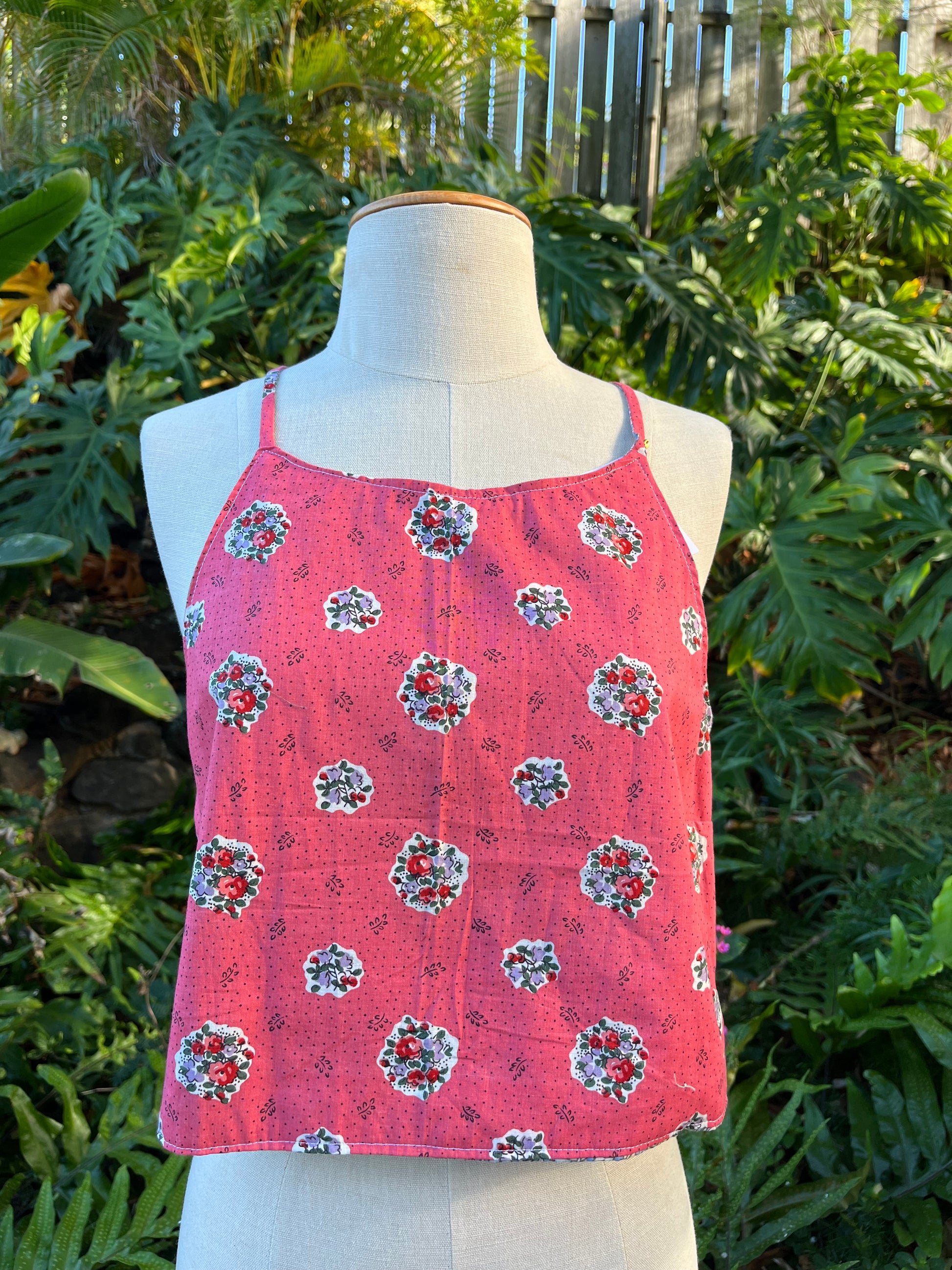 Reversible X Back Top - Size 8 - Blooms and Bouquets