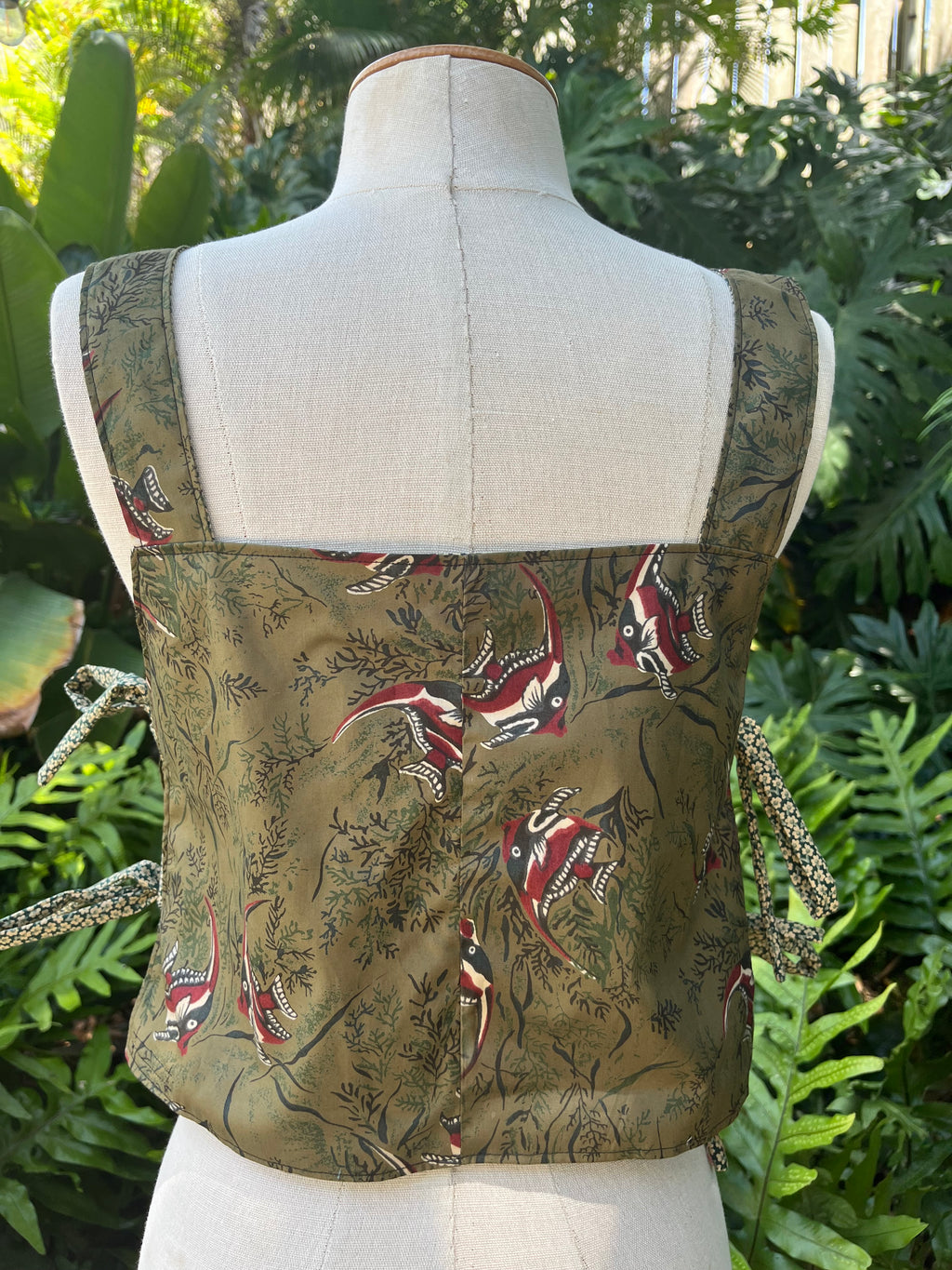 Reversible Side Tie Tank Top - Size 6 - Beta Blossoms