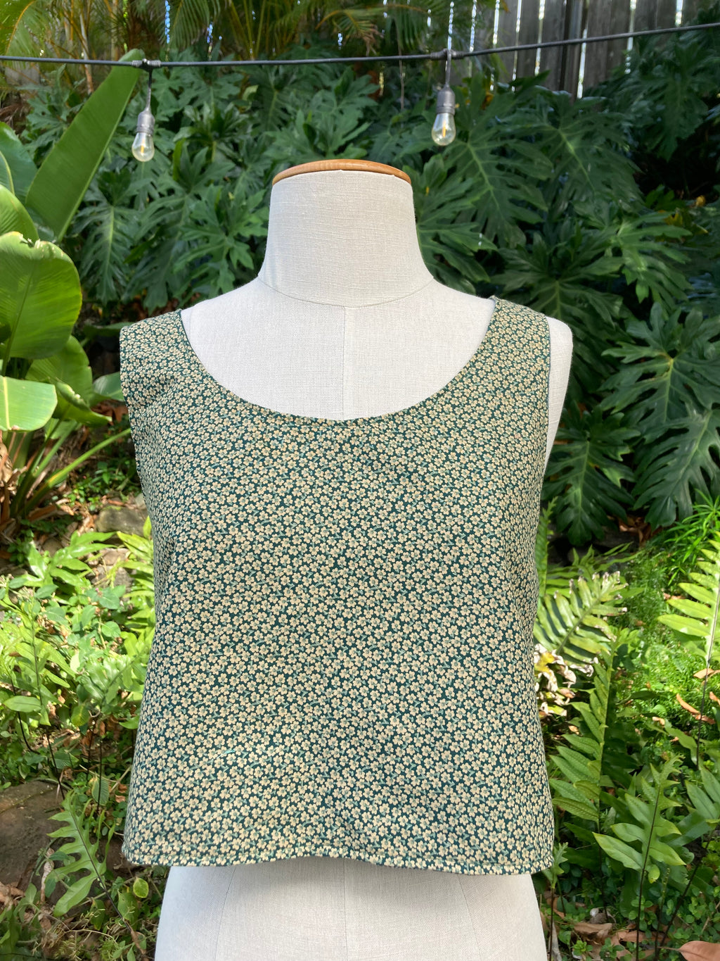 Reversible Scrapwork Tank Top - 36" Bust - Green