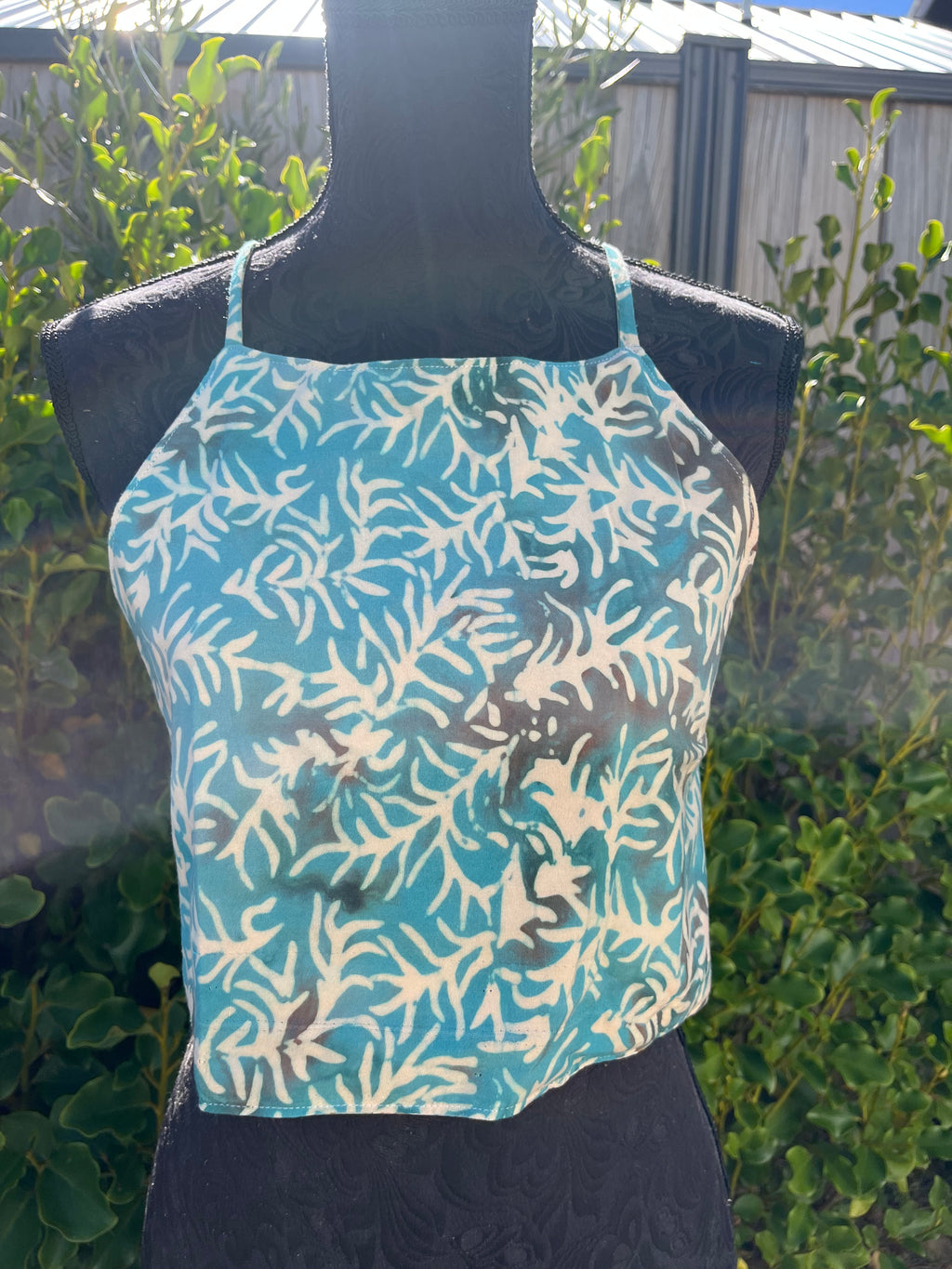 Reversible X Back Top - Size 4 - Reef and Roses