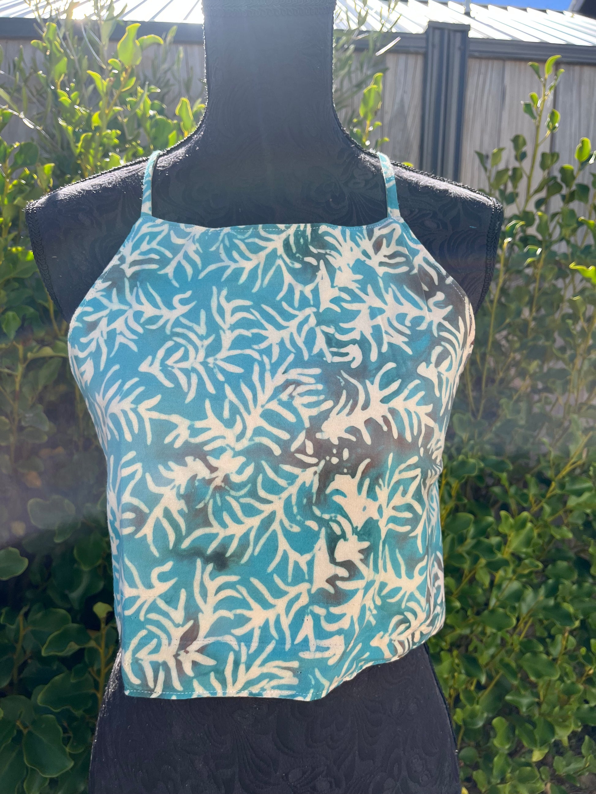 Reversible X Back Top - Size 4 - Reef and Roses