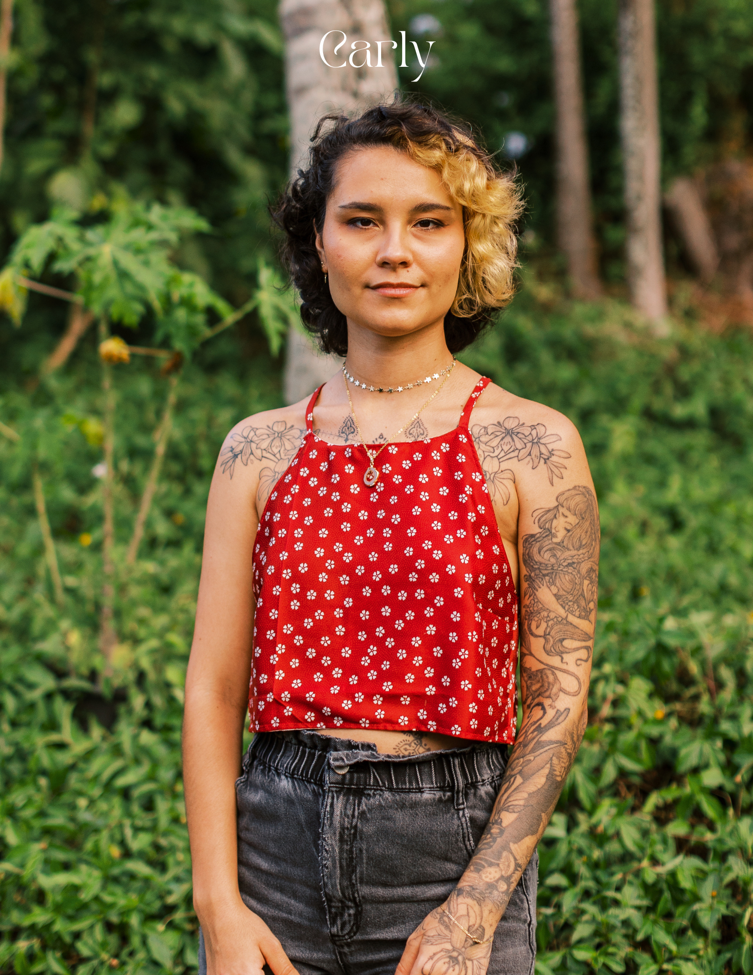 Reversible X Back Top - Size 4 - Reef and Roses
