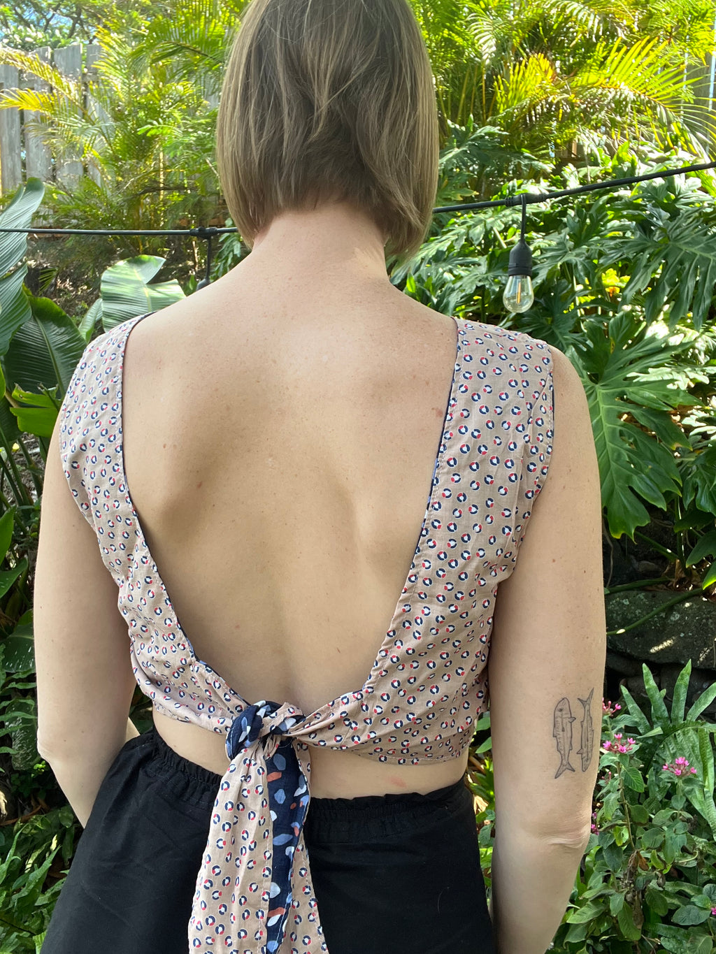 Reversible V Back Top - Medium - Seeing Spots