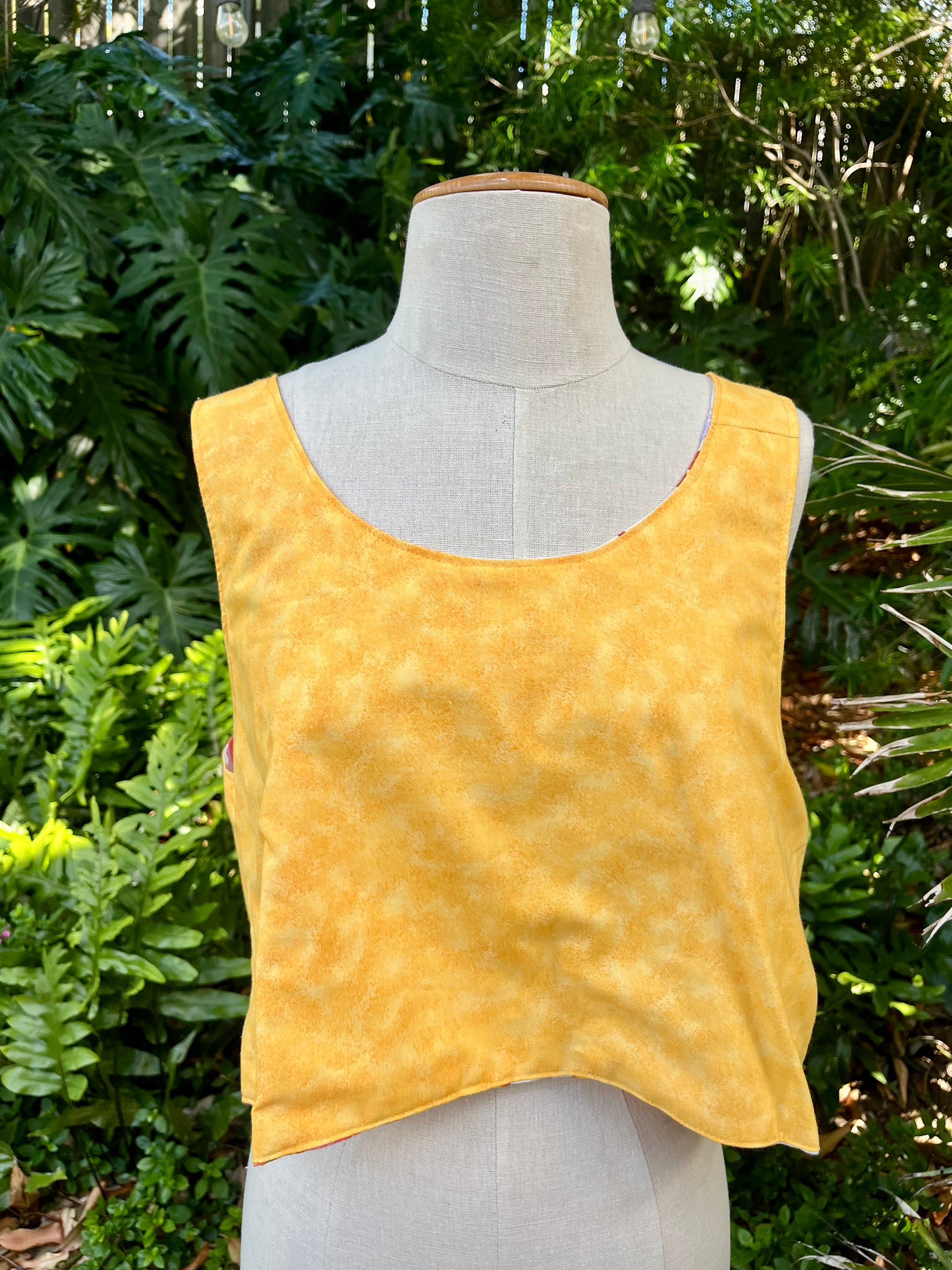 Reversible Scrapwork Tank Top - 42" Bust - Plumeria