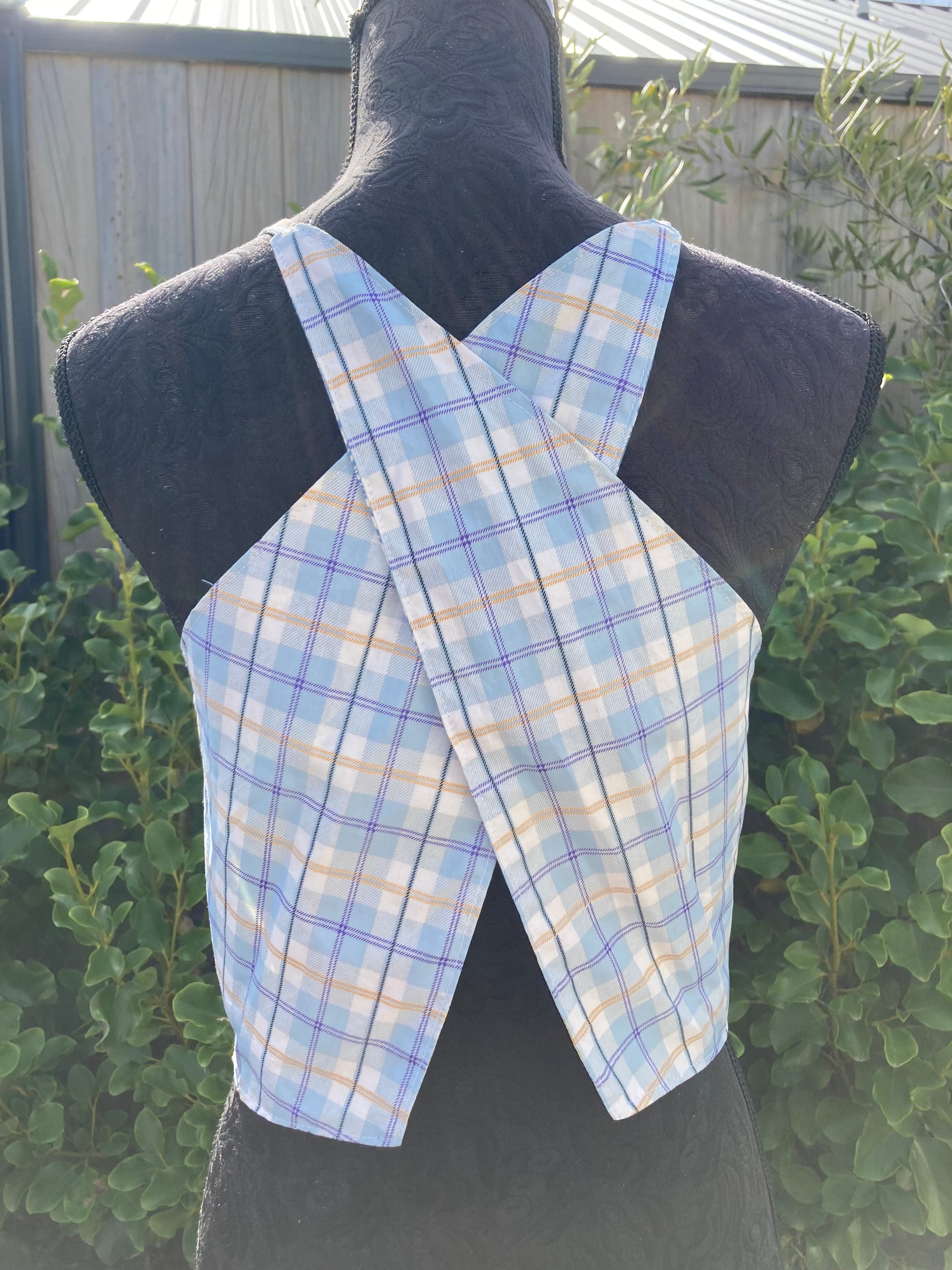 Reversible X Back Top - Size 12 - Stripes and Sunnies