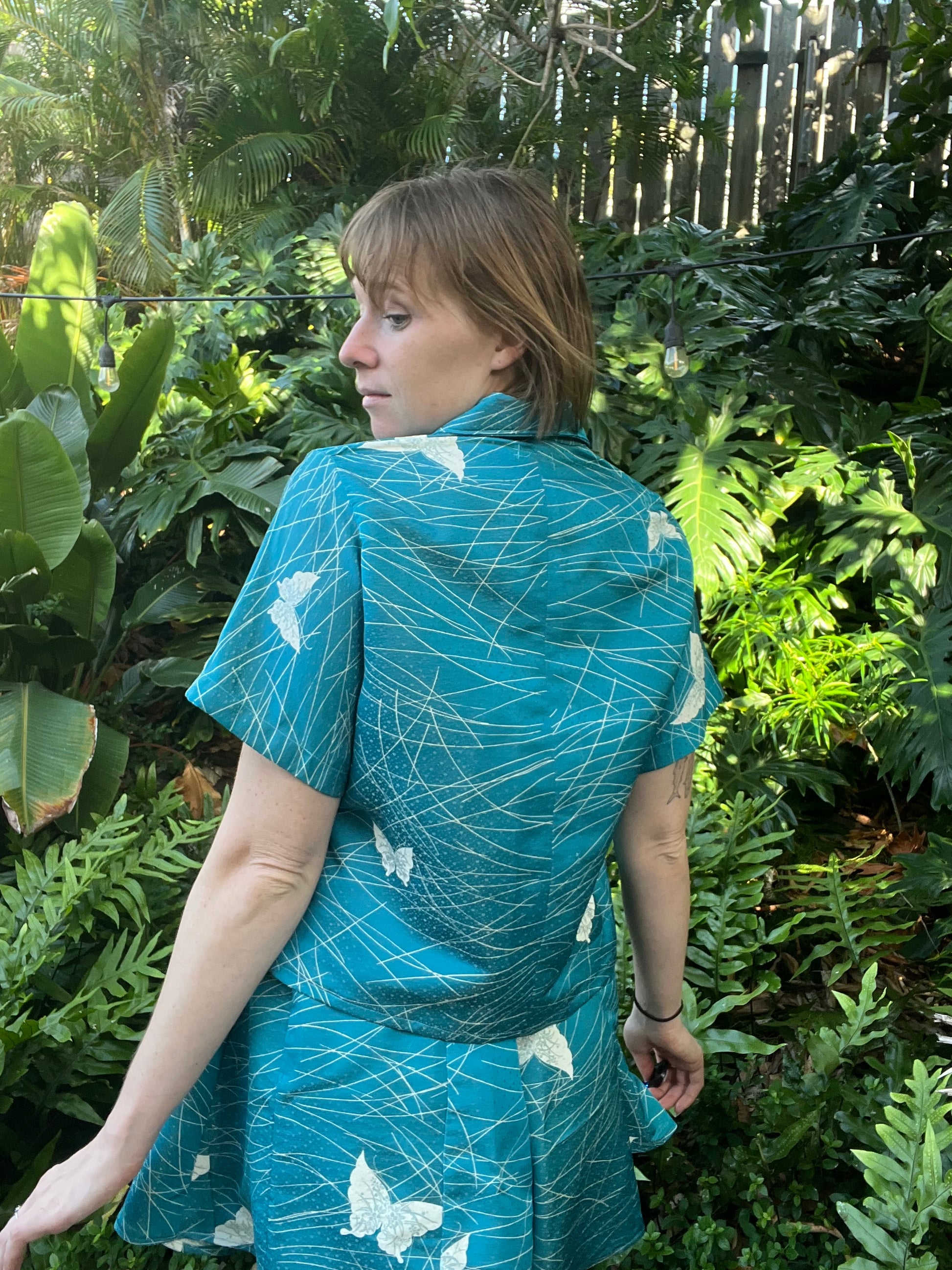 Kimono Silk Aloha Friday Top - M - Madame Butterfly