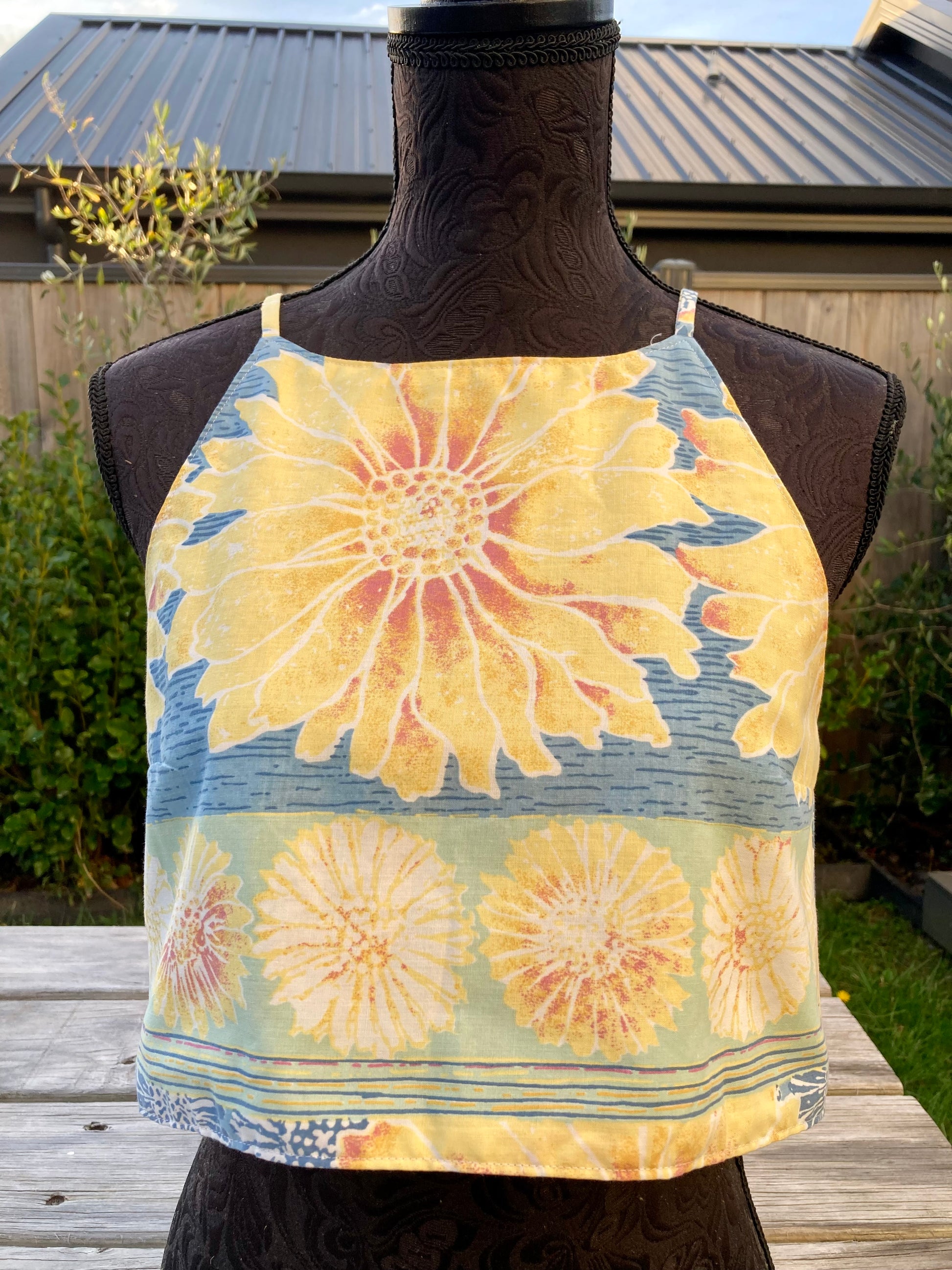 Reversible X Back Top - Size 4 - Sunshine Daisies