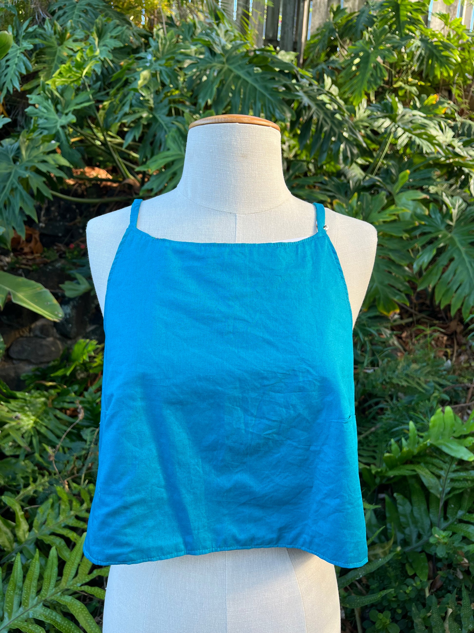 Reversible X Back Top - Size 12 - Aqua Aromatics
