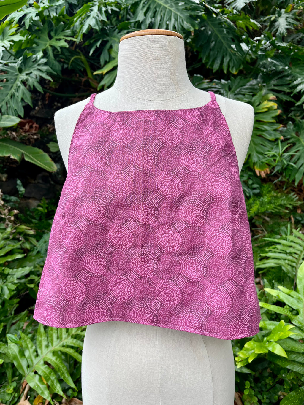 Reversible X Back Top - Size 12 - Blossoms and Batiks