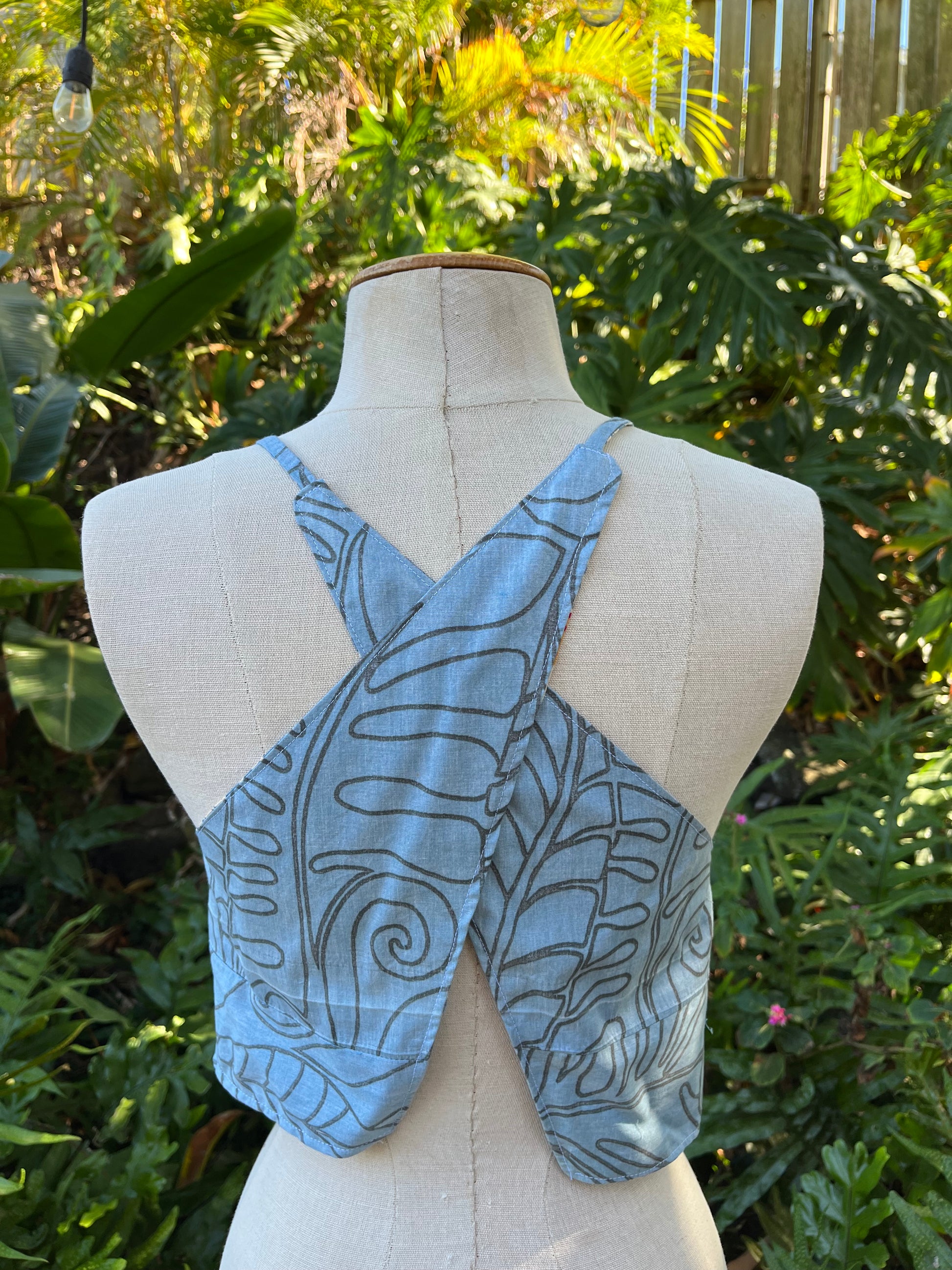 Reversible X Back Top - Size 4 - Sunflower Swirl