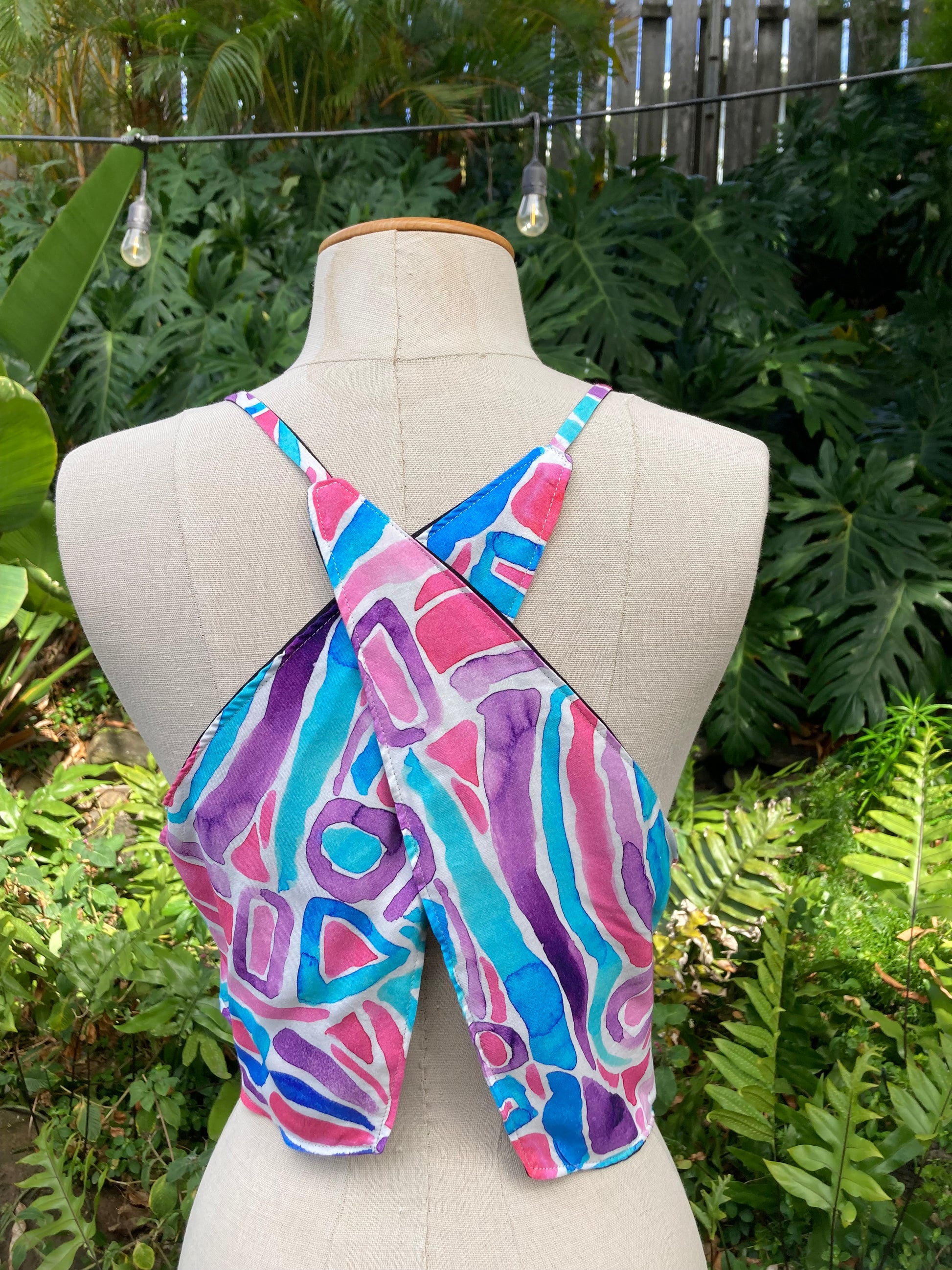 Reversible X Back Top - Size 6 - 80s Night